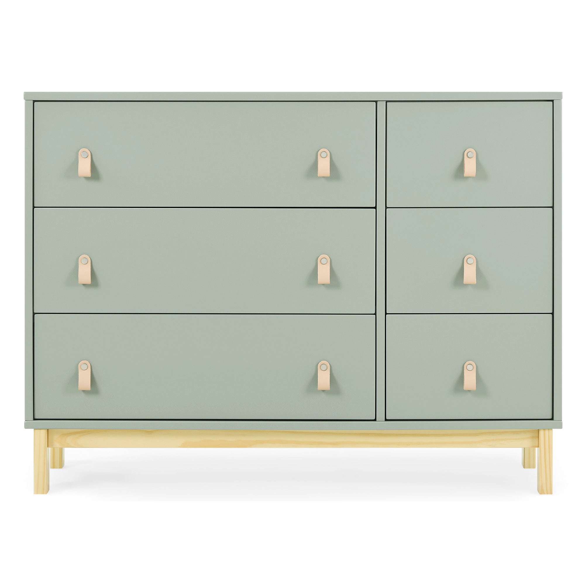 BabyGap Legacy 6-Drawer Dresser with Leather Pulls & Interlocking Drawers - Nursery Storage Solution for Baby Clothes, Blankets & Essentials