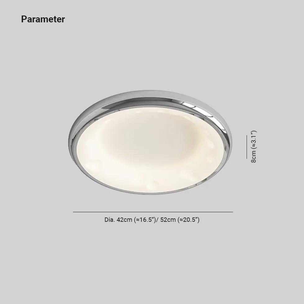 Modern LED Flush Ceiling Light with Smooth Disc Design - Energy Efficient Lighting for Bedroom, Living Room & Kitchen