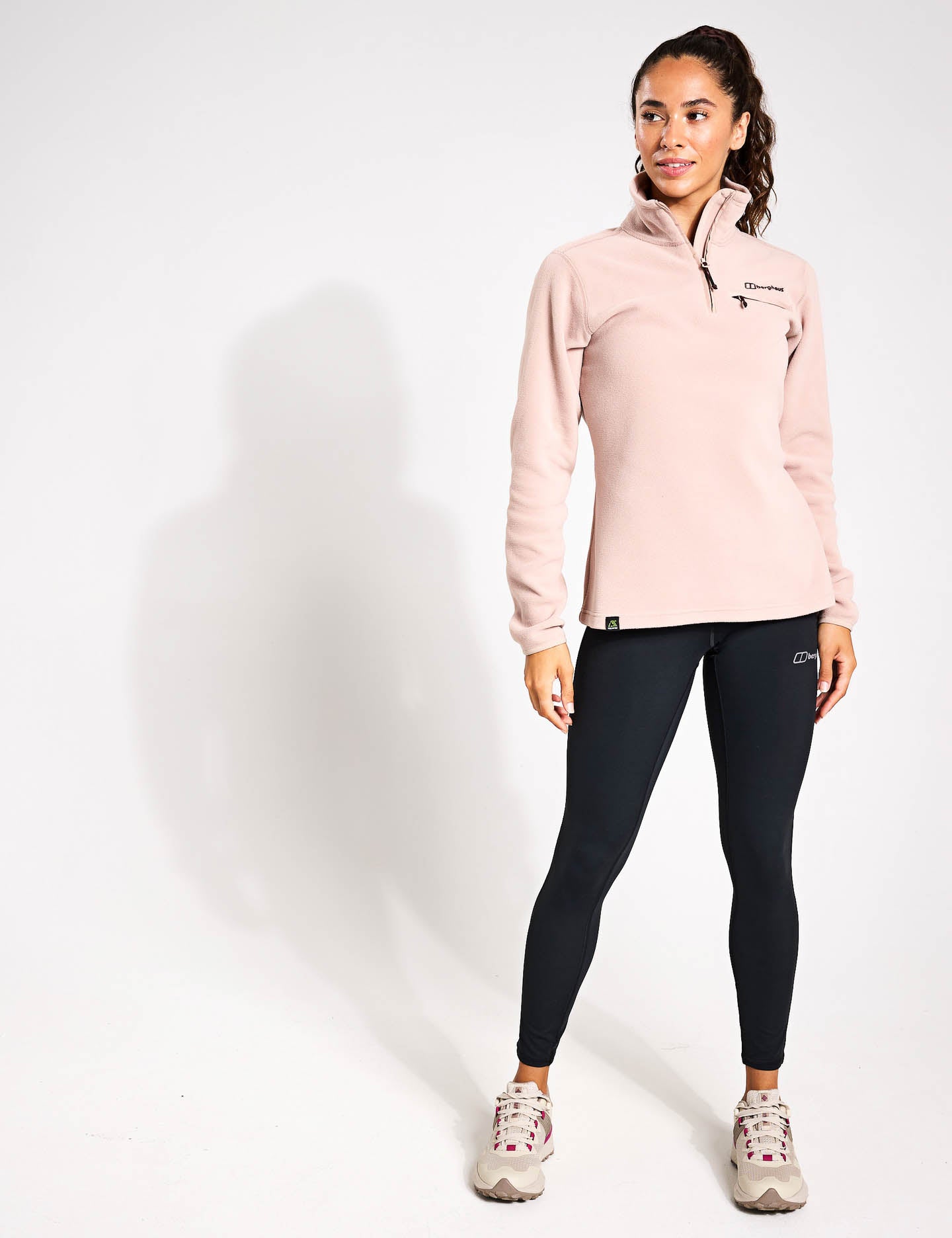 Prism 2.0 Micro Half Zip Fleece Jacket - Women's Lightweight Pullover in Pink Clay | Perfect for Hiking, Camping & Outdoor Activities