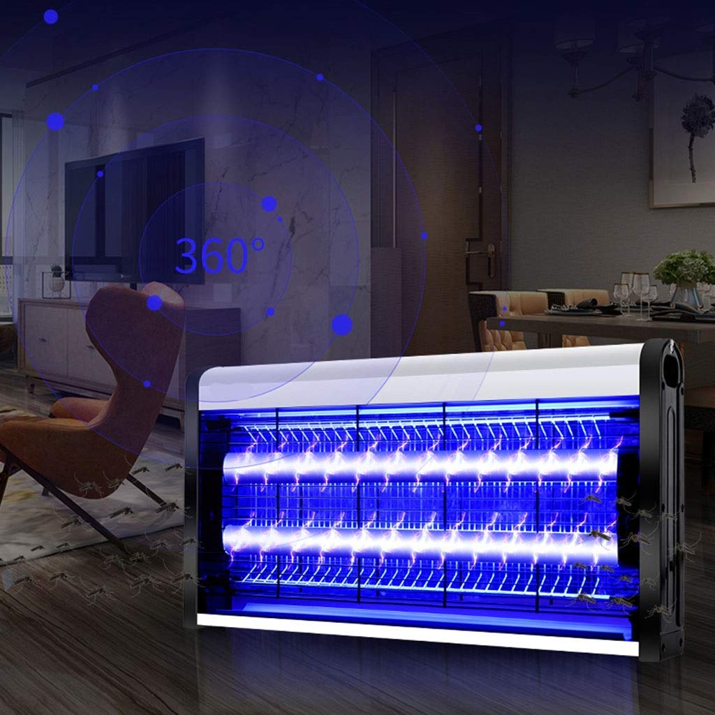 ZAKSEM Electric Mosquito Trap - Wall Mount Fly & Mosquito Killer Lamp for Home & Commercial Use - Safe, Radiation-Free LED Insect Killer for Indoor & Outdoor Pest Control