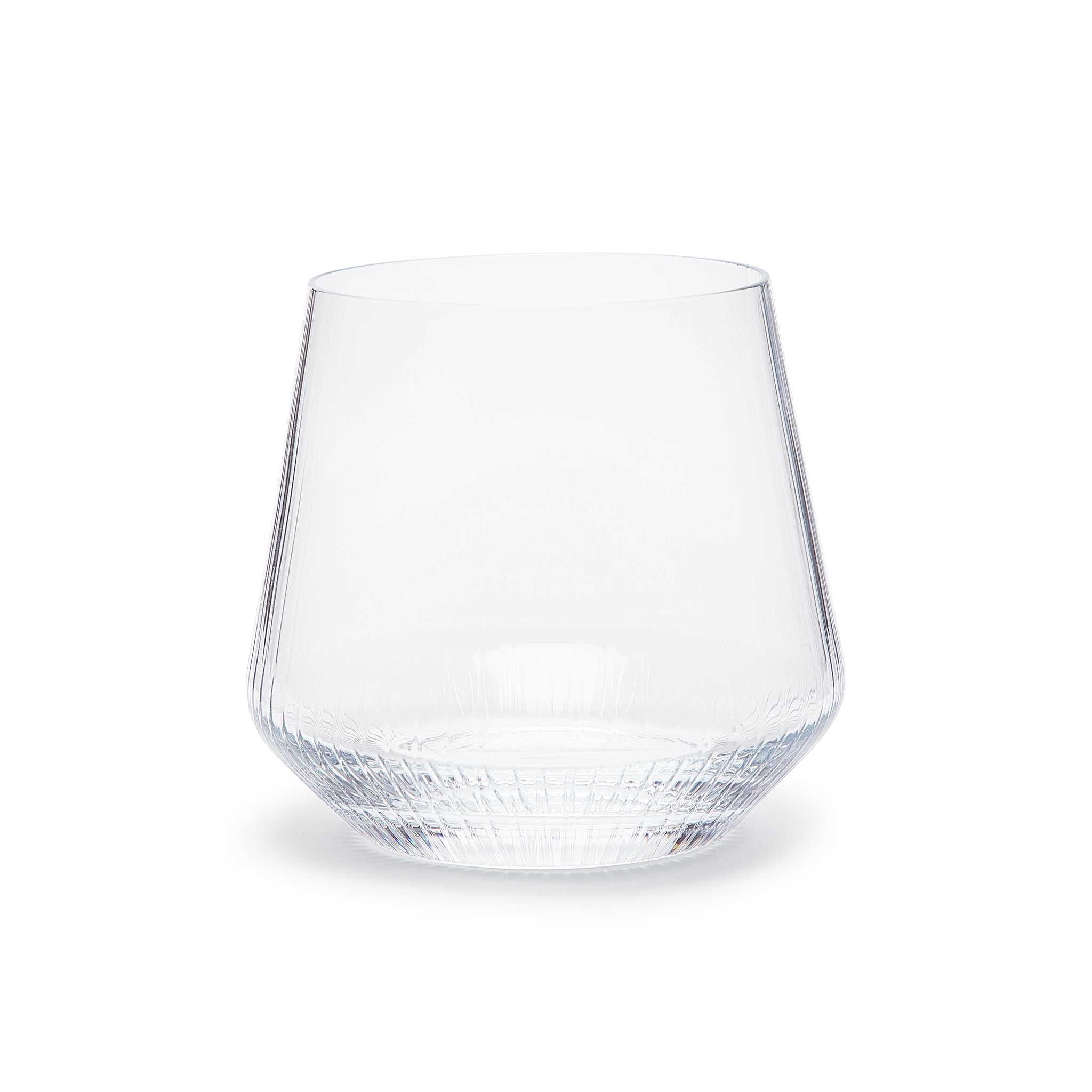 Premium Fineline Double Rocks Glasses - Set of 6 (15oz/450ml) - Heavy Base Whiskey Glasses for Bourbon, Scotch, Cocktails - Perfect for Home Bars, Parties & Gifts