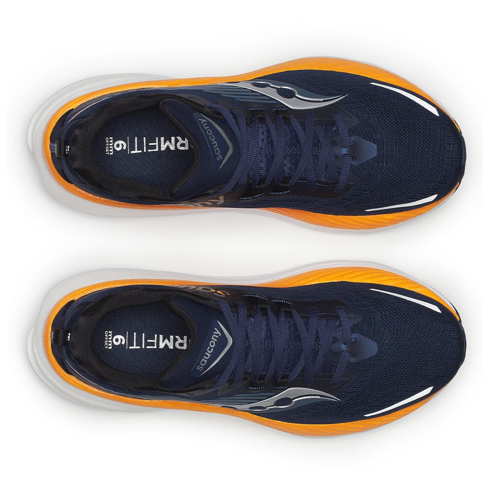 Saucony Men's Hurricane 24 Running Shoes - Lightweight Cushioned Sneakers for Marathon & Training - Road/Trail Running, Gym Workouts & Daily Wear