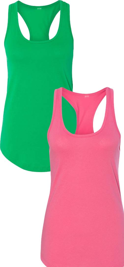 Next Level Apparel Women's Slim Fit Racerback Tank Top - Soft Breathable Cotton Blend for Yoga, Workouts & Casual Wear