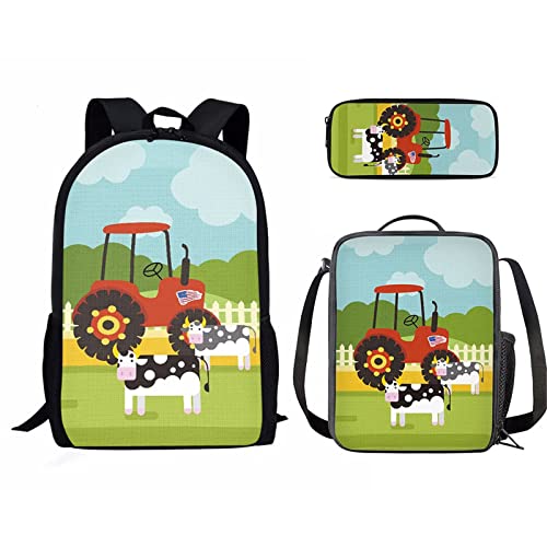 Tractor and Cows