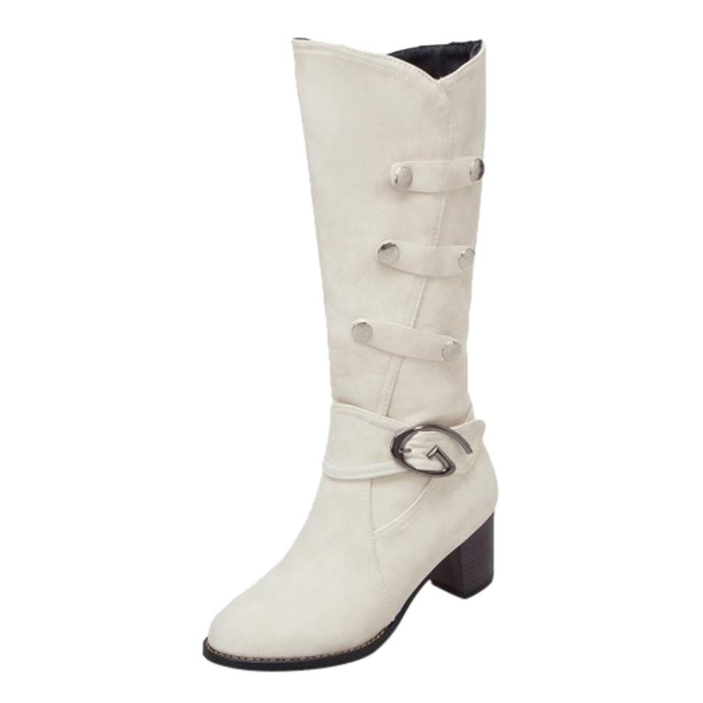Vedolay Women's Knee High Winter Boots - Fashionable Sexy High Heel Snow Boots for Women, Warm & Comfortable | Perfect for Cold Weather, Snow Days & Winter Fashion Outfits