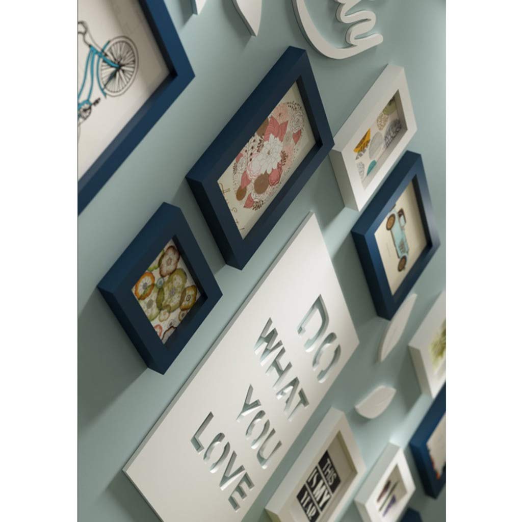 10-Piece Large Family Photo Collage Frames Set with Glass - 67
