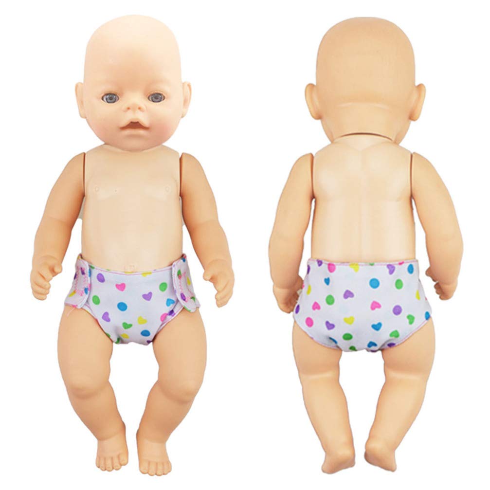 Totority 4pcs Baby Doll Clothes Set - Newborn Doll Underwear, Diapers & Accessories for Reborn Boy Dolls | Perfect for Role Play, Pretend Play & Collectible Doll Dressing