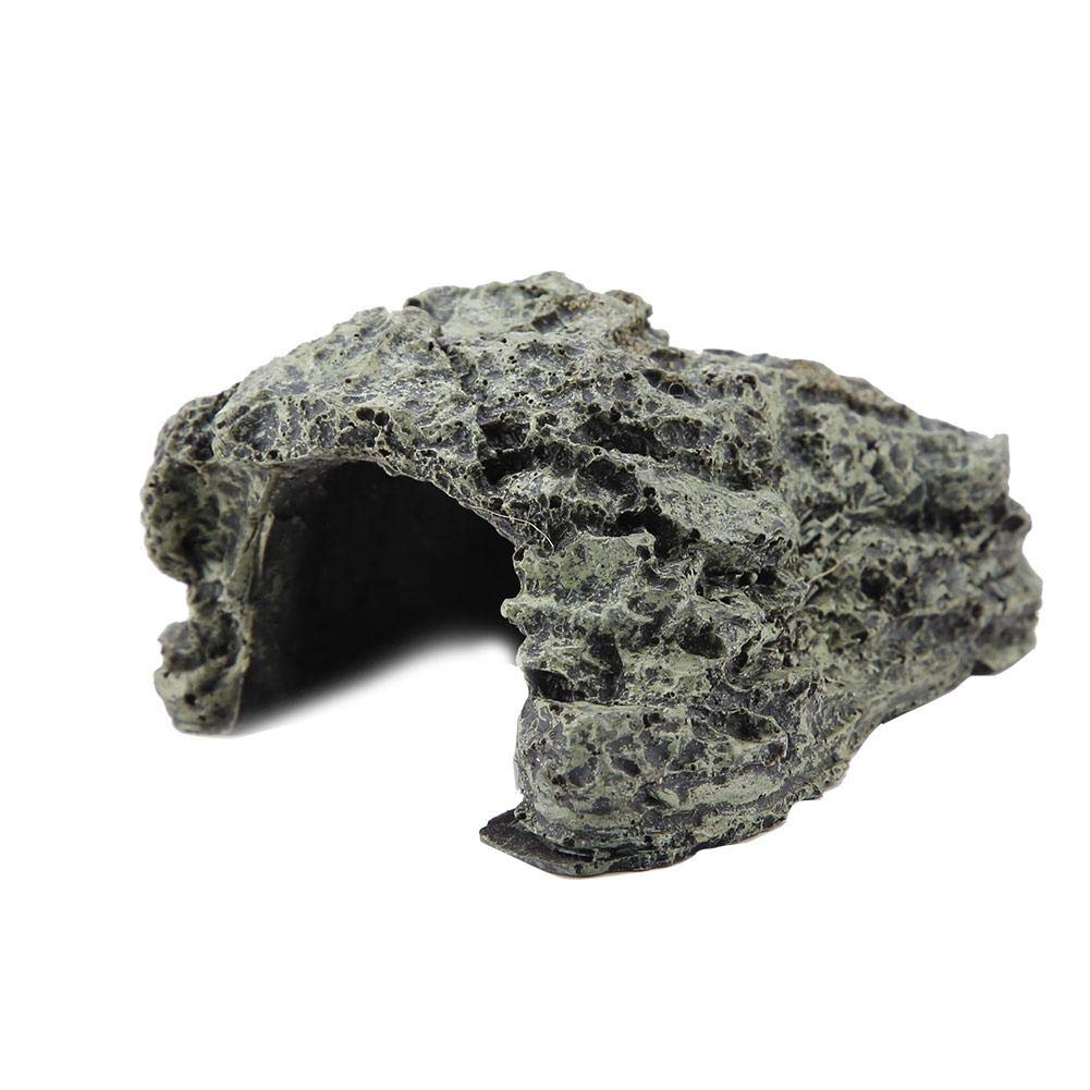 Premium Reptile Hideout Cave - Natural Terrarium Decor for Lizards, Snakes & Small Pets - Medium Size 4.7