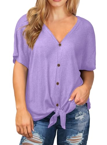 A34-short Sleeve-light Purple