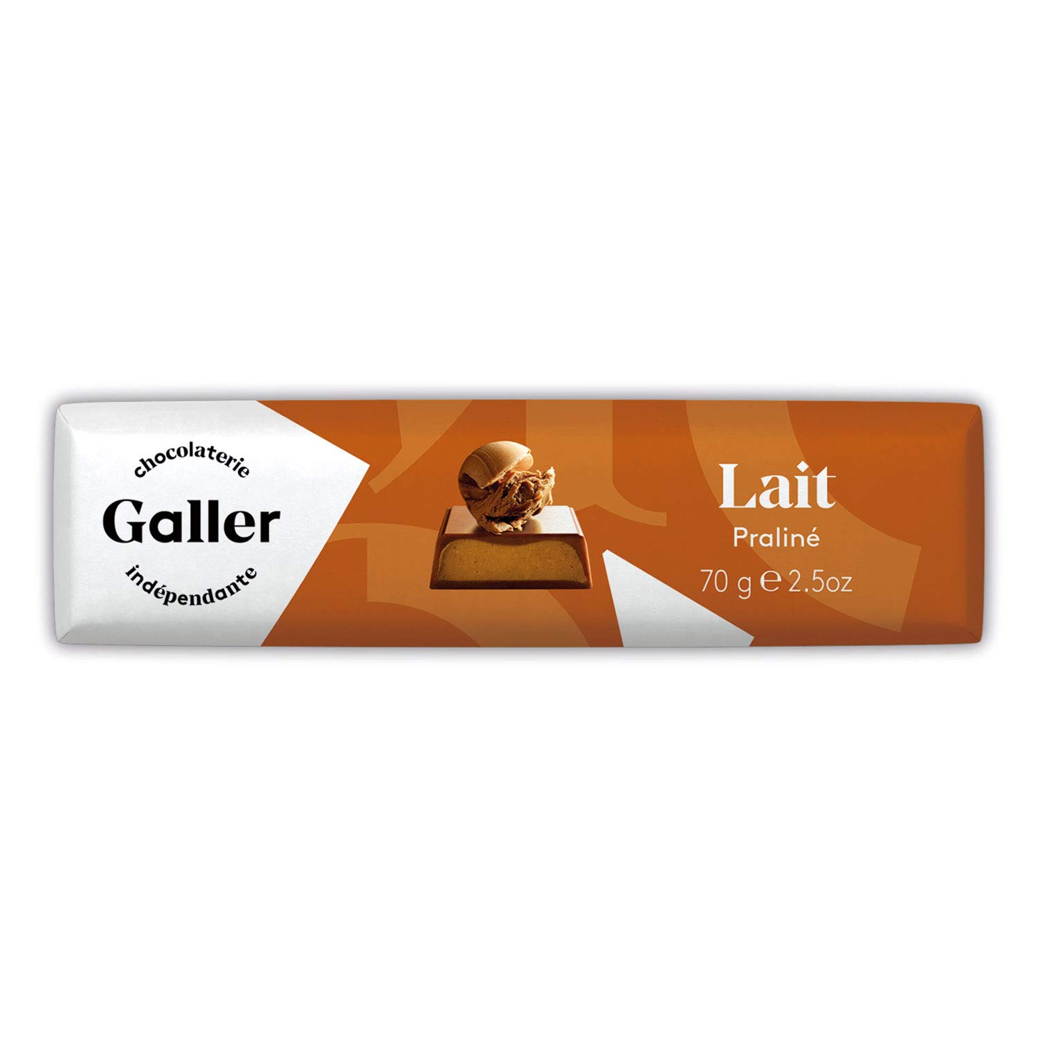 Premium Belgian Milk Chocolate Bar with Praline Filling - 70g Gourmet Candy for Gifts, Desserts & Snacking - Imported from Belgium