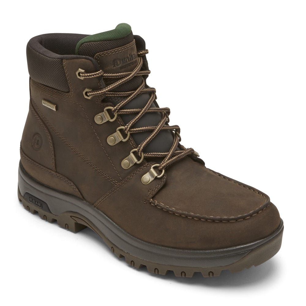 8000Works Men's Waterproof Moc Boots - Comfortable Slip-On Winter Shoes for Outdoor Hiking & Casual Wear