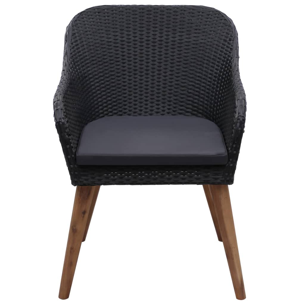 POCREATION Outdoor Chairs - Modern PE Rattan Patio Furniture Set for Adults, Waterproof Wicker Lounge Chairs for Balcony, Garden, Poolside & Backyard Relaxation