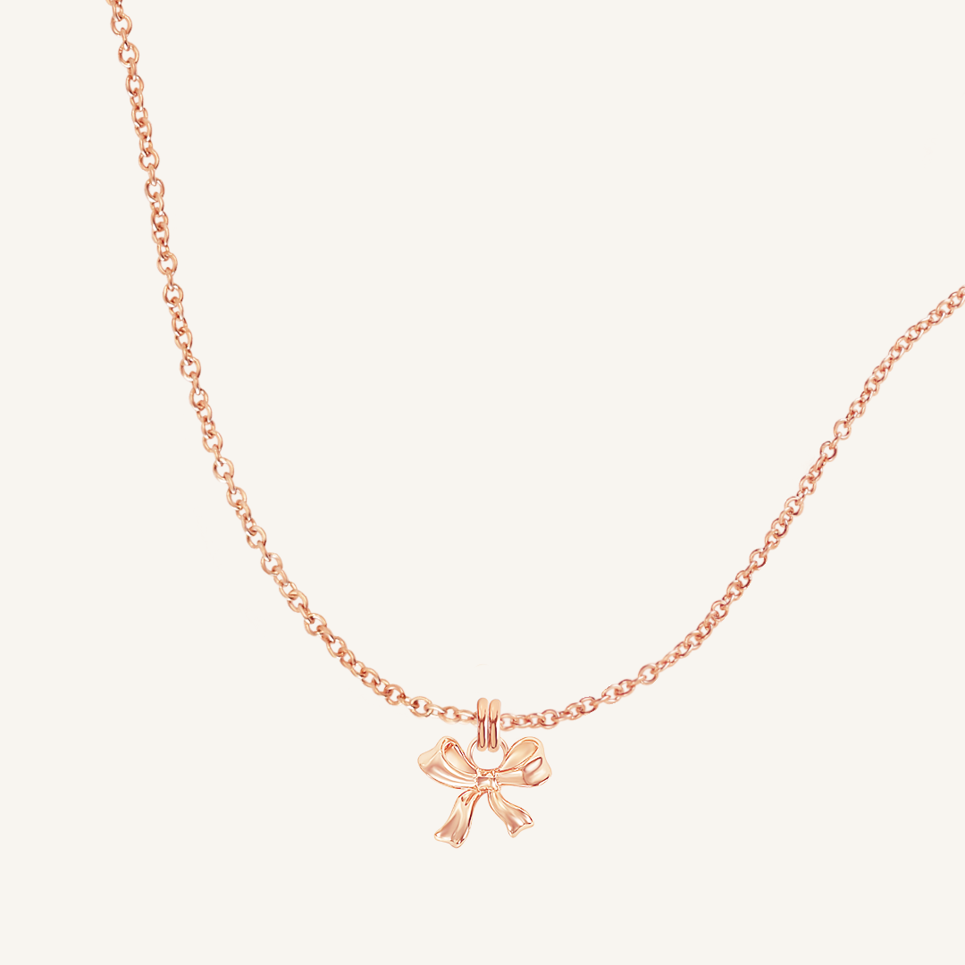 Fusion Bow Charm Necklace - Elegant Jewelry for Women, Perfect for Parties, Weddings & Daily Wear