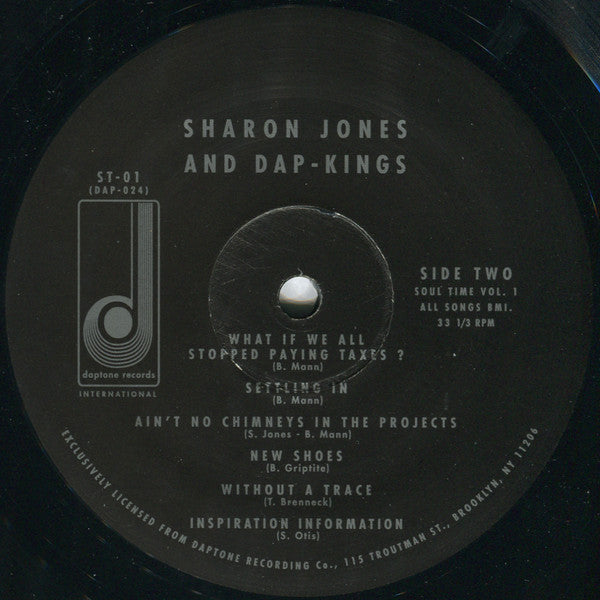 Sharon Jones & The Dap Kings - Soul Time! Limited Edition LP Vinyl Record (RSD Exclusive, Compilation, VG+ Condition) - Perfect for Soul Music Collectors & Vinyl Enthusiasts