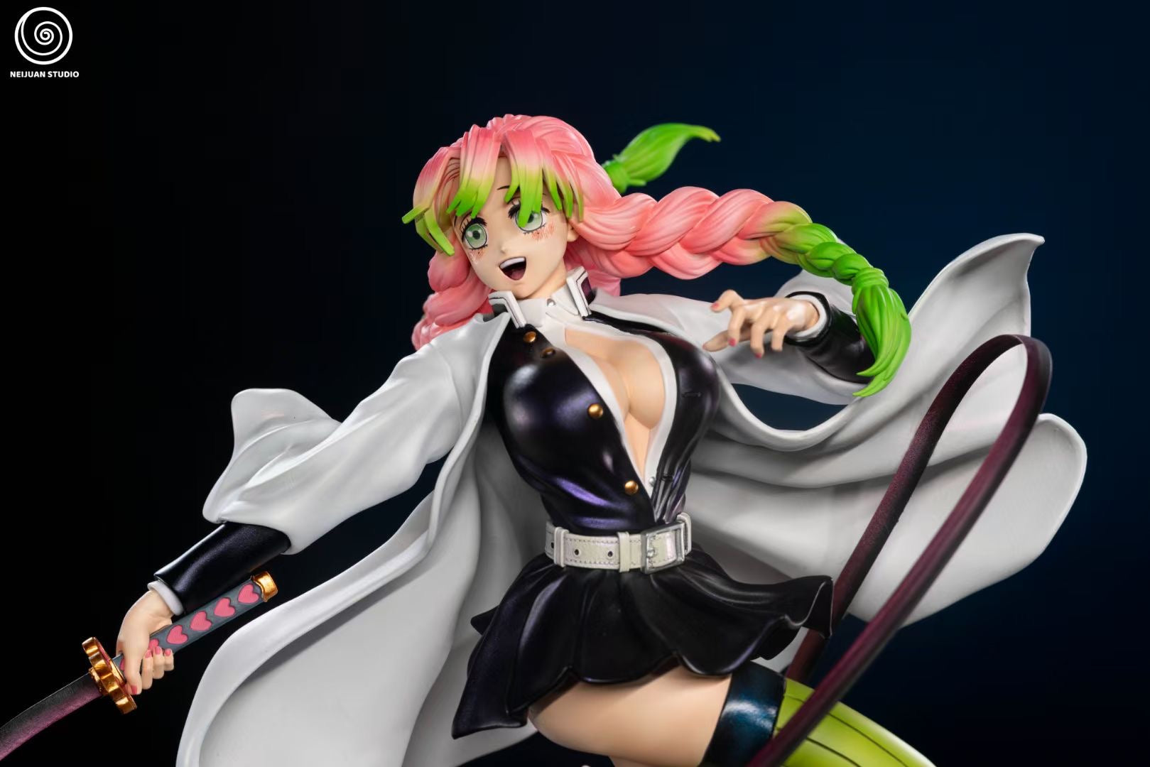 Love Hashira Kanroji Mitsuri Anime Figure - NeiJuan Studio Collectible for Demon Slayer Fans | Perfect for Home Decor, Office Display, and Anime Gift