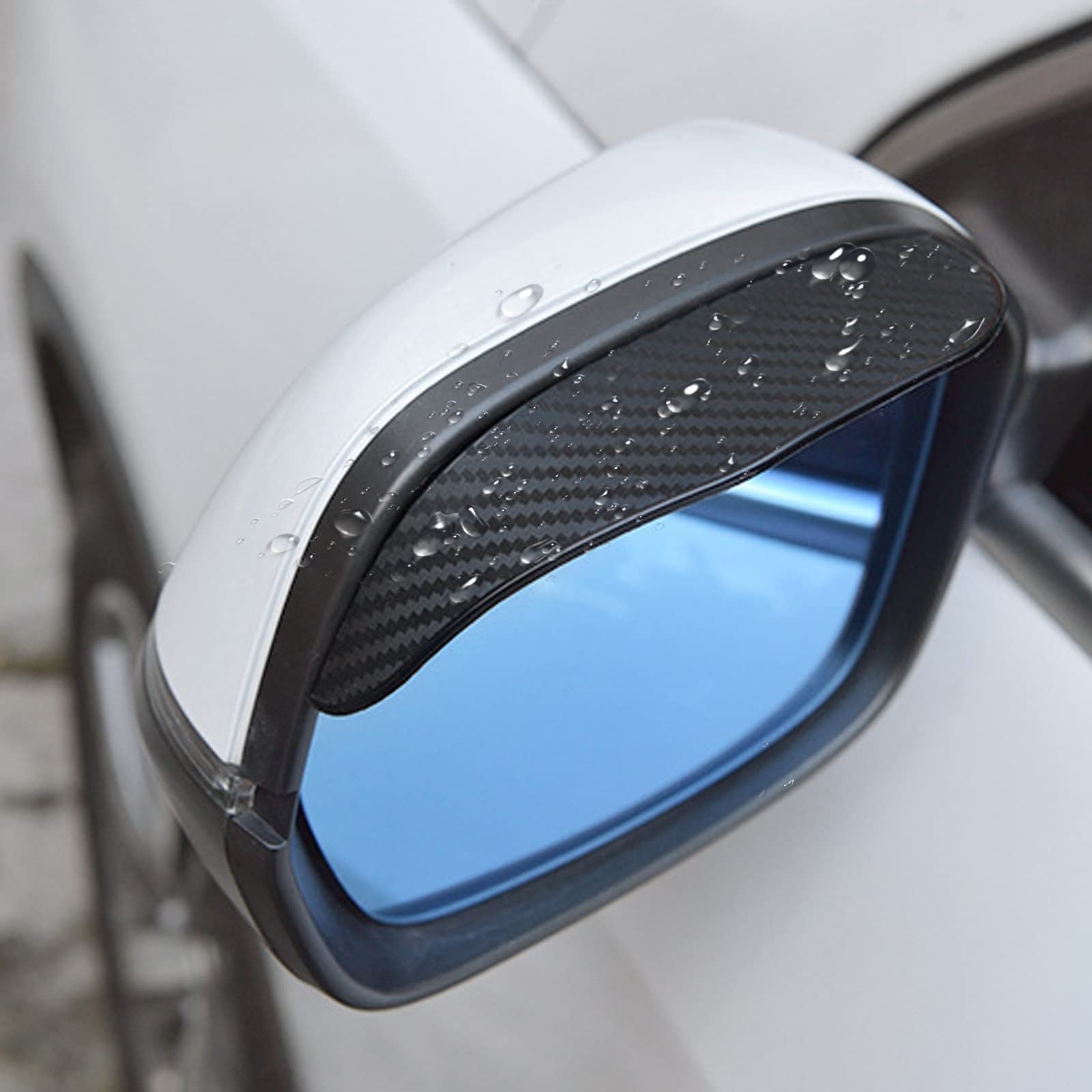4 Pack Universal Car Side Mirror Rain Guards - Waterproof Rear View Mirror Covers for Rain, Dust, Snow & Ice Protection - Fits Most Cars, Trucks & SUVs - Perfect for All-Weather Driving & Outdoor Parking