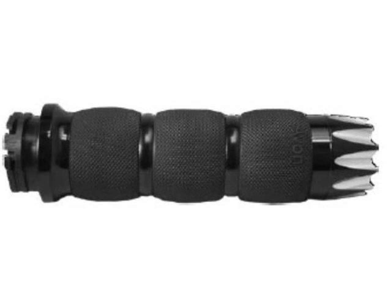 Avon MT-AIR-90-AN-EX Air Cushioned Excaliber Compatible Grips - Black | Replacement Motorcycle Handlebars for Comfort Riding | Perfect for Long Distance Touring & Daily Commuting