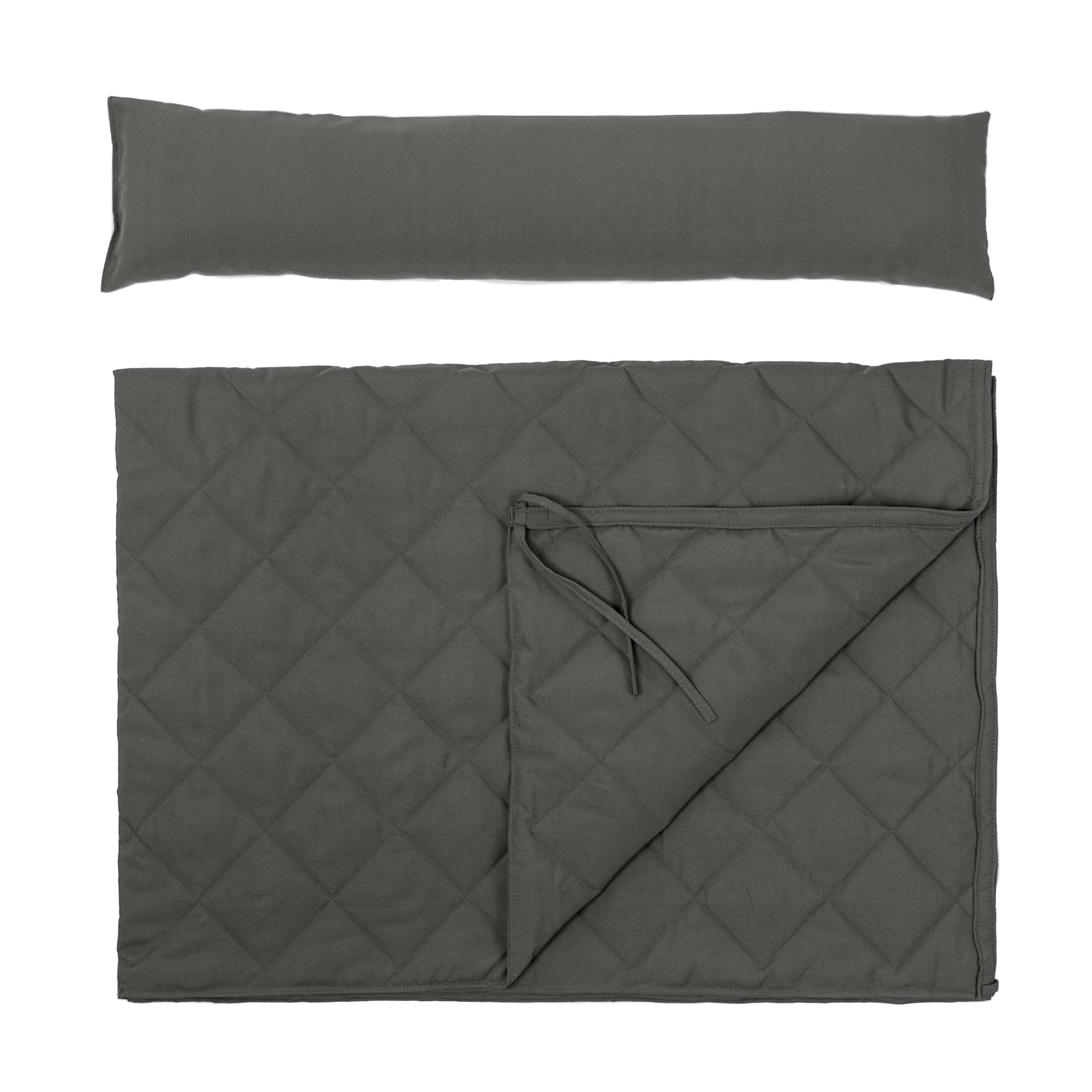 ANOW Portable Hammock Pad with Pillow - Lightweight Replacement Hammock Mat for Camping, Backpacking & Outdoor Relaxation - Grey
