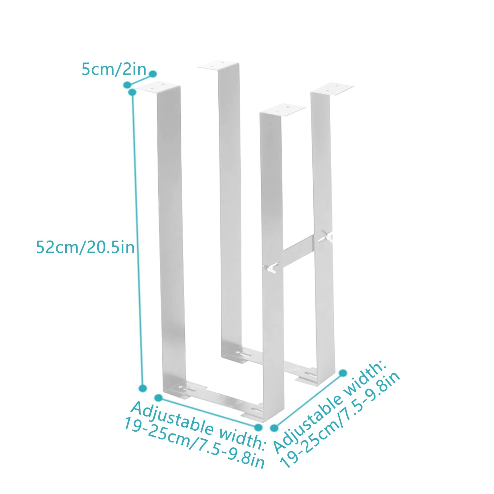 Adjustable Under Desk CPU Holder Stand - PC Case Mount Bracket for Most Computer Cases | Secure & Space-Saving Desktop Organizer for Home Office & Gaming Setup