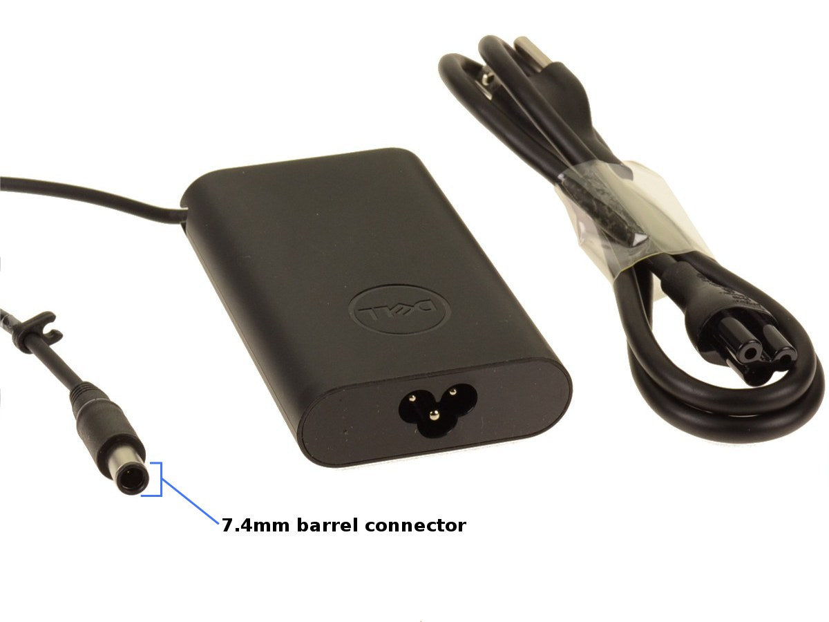 Genuine Dell 65W AC Adapter Charger 19.5V 3.34A for Latitude XPS Inspiron Vostro Studio (Model 05K74V, 0FPC2Y, 6TFFF, LA65NM130) - 7.4mm Connector Tip - Perfect for Home Office & Business Travel