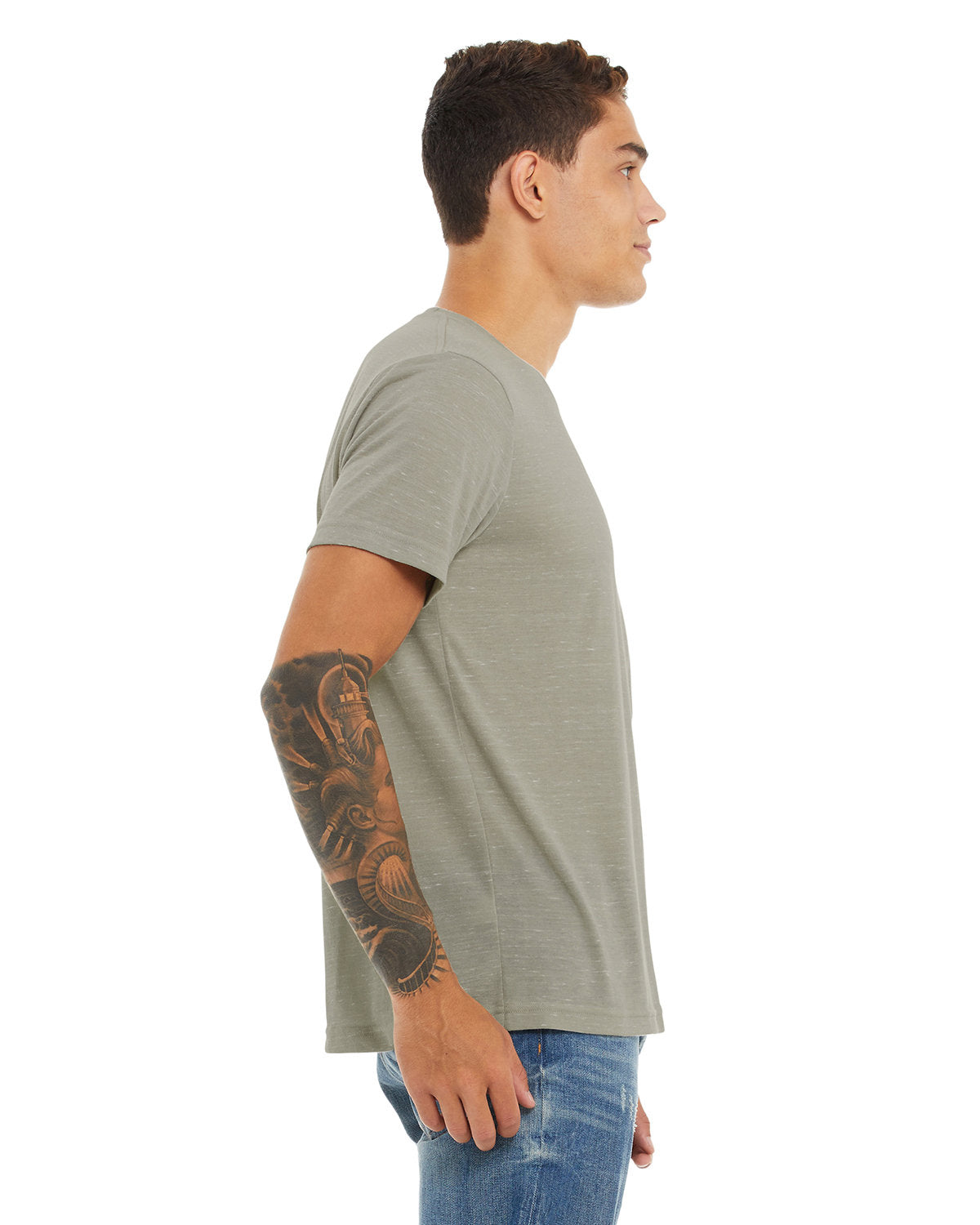 Bella + Canvas 3650 Unisex Poly Cotton Short Sleeve T-Shirt - Soft Comfortable Crew Neck Tee for Men & Women - Perfect for Casual Wear, Gym, Workout & Everyday Outfits