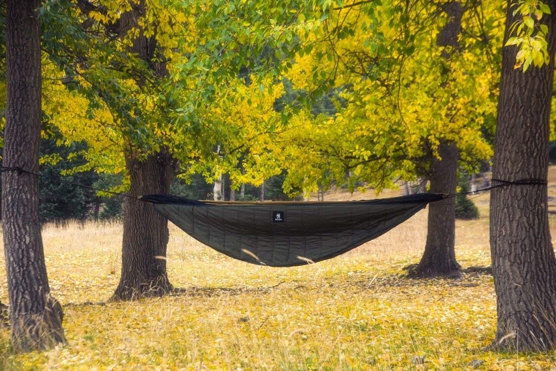 OneTigris Night Protector Ultralight Hammock Underquilt - 3-4 Season Full Length Camping Quilt for Hammocks (28oz) | Perfect for Camping, Hiking, Backpacking, Travel & Beach Relaxation
