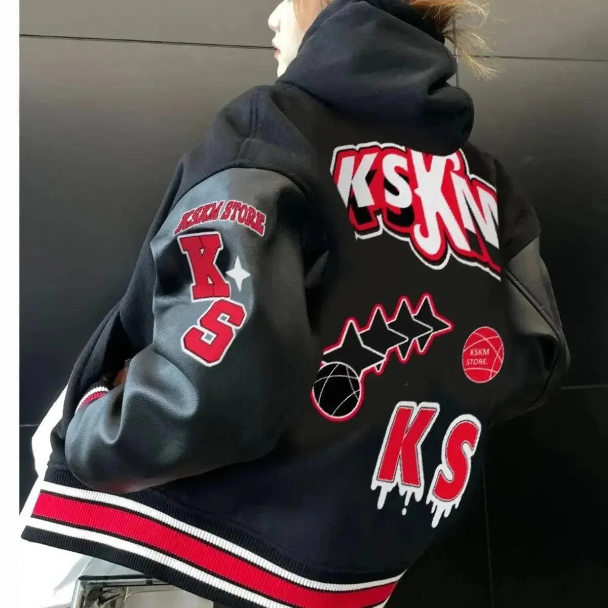 Men's Y2K Retro Varsity Jacket - Vintage 90s Baseball Jacket for Men | Streetwear Fashion | Perfect for Casual Outfits, College Campuses & Hip Hop Style