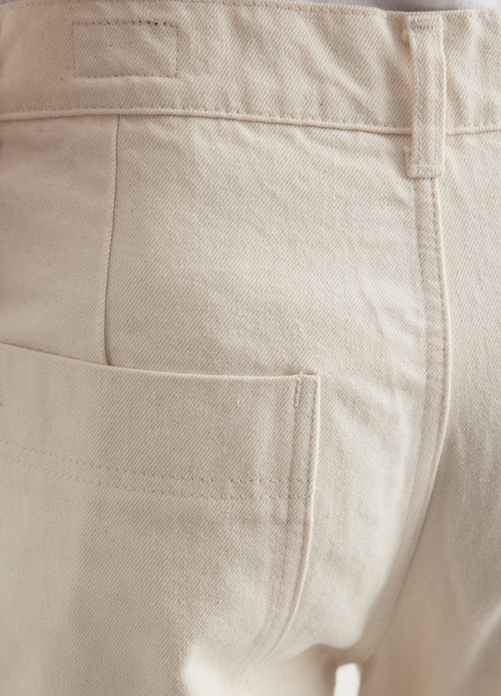 4 Pocket Twill Pants for Men - Comfortable & Durable Work Pants - White - Perfect for Construction, Hiking & Outdoor Activities