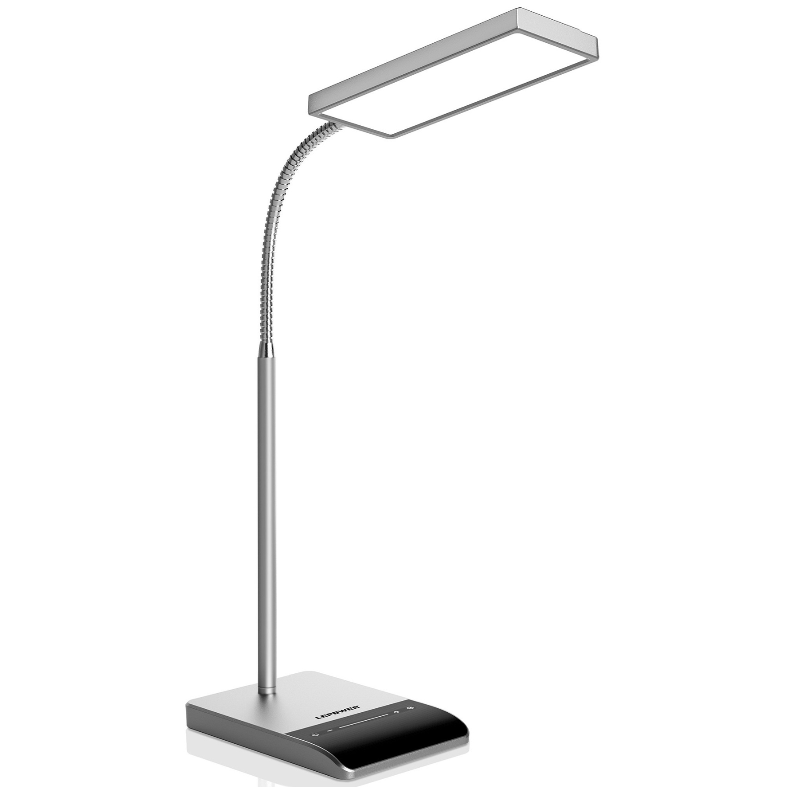 Lepower Tec Adjustable Gooseneck LED Desk Lamp with Touch Control - Eye Caring Task Light for Reading, Studying & Office Work