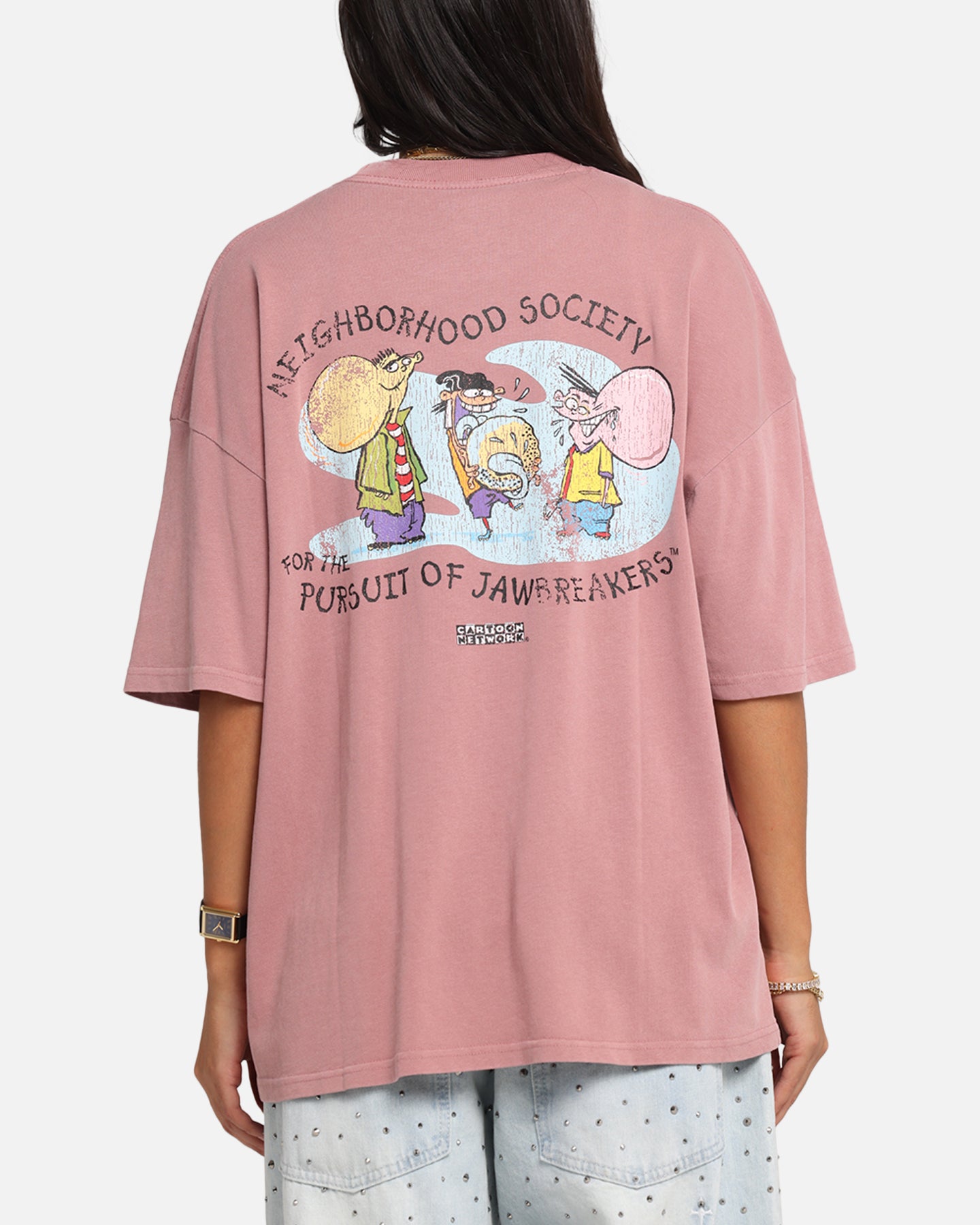 Vintage Cartoon Network Ed Edd N Eddy Box Logo T-Shirt - 73 Studio Coral Tee for Men & Women - Perfect for Casual Wear, Cosplay, and Cartoon Fans
