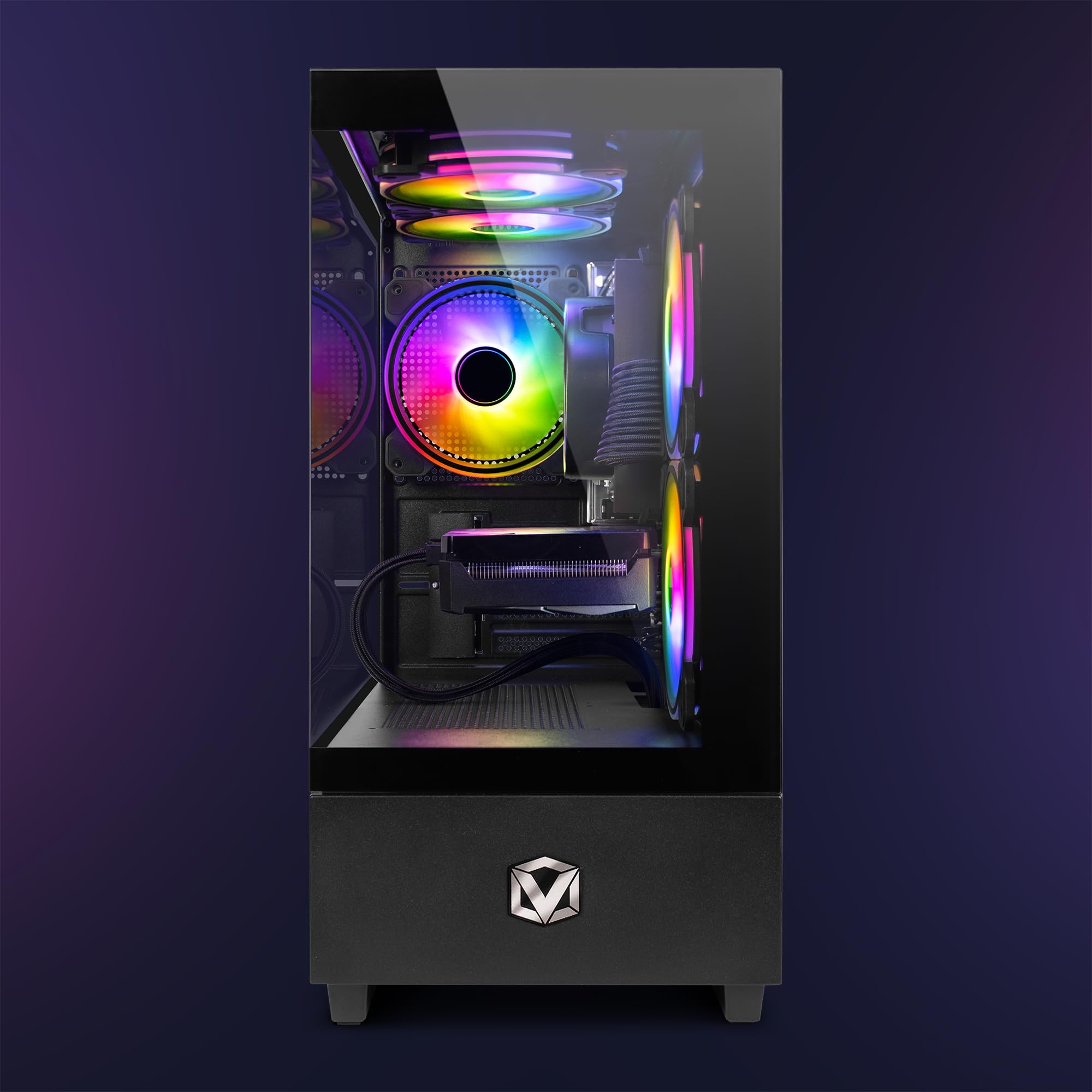 VIBOX V-193 Gaming PC - AMD Ryzen 5 4500 4.1GHz, NVIDIA RTX 3060 12GB, 16GB RAM, 1TB SSD, Windows 11, WiFi - Perfect for Esports, Streaming & High-End Gaming