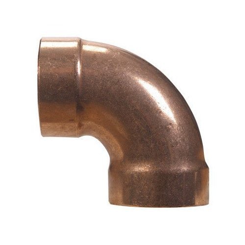 Mueller Streamline 1-1/2 Inch Sweat x 1-1/2 Inch Dia. Sweat Copper 90 Degree Elbow - Perfect for Plumbing, HVAC, and Water Supply Systems
