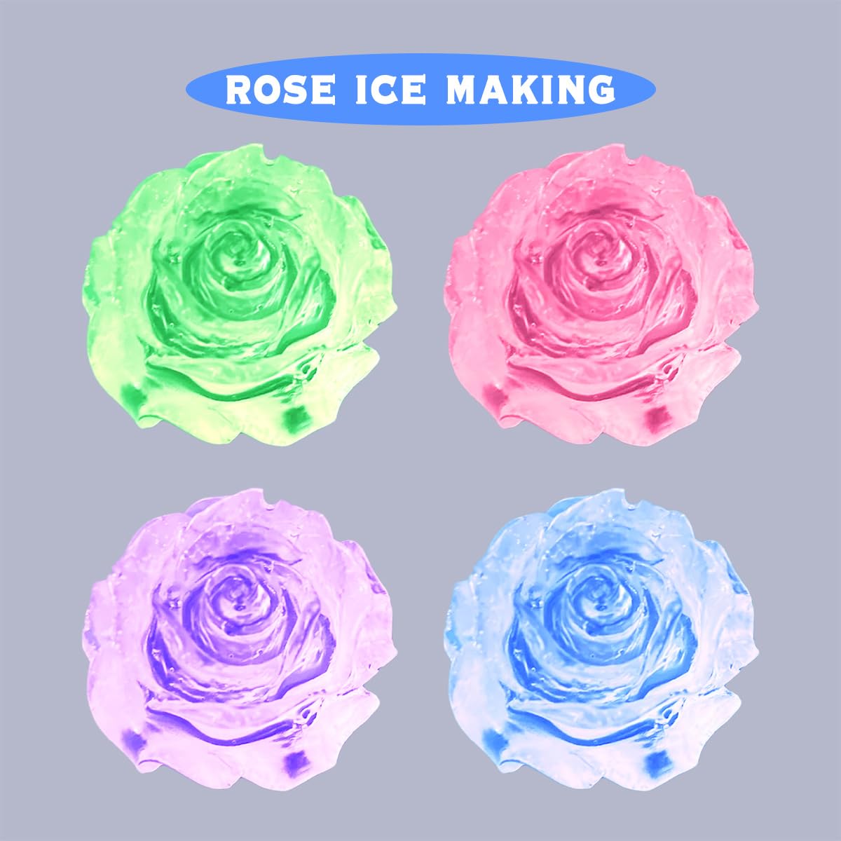 4PCS Rose Flower Silicone Molds for Candy, Chocolate, Resin - DIY Wedding Cake Decorating Tools & Fondant Sugarcraft Molds - Perfect for Baking, Candy Making, and Handmade Crafts