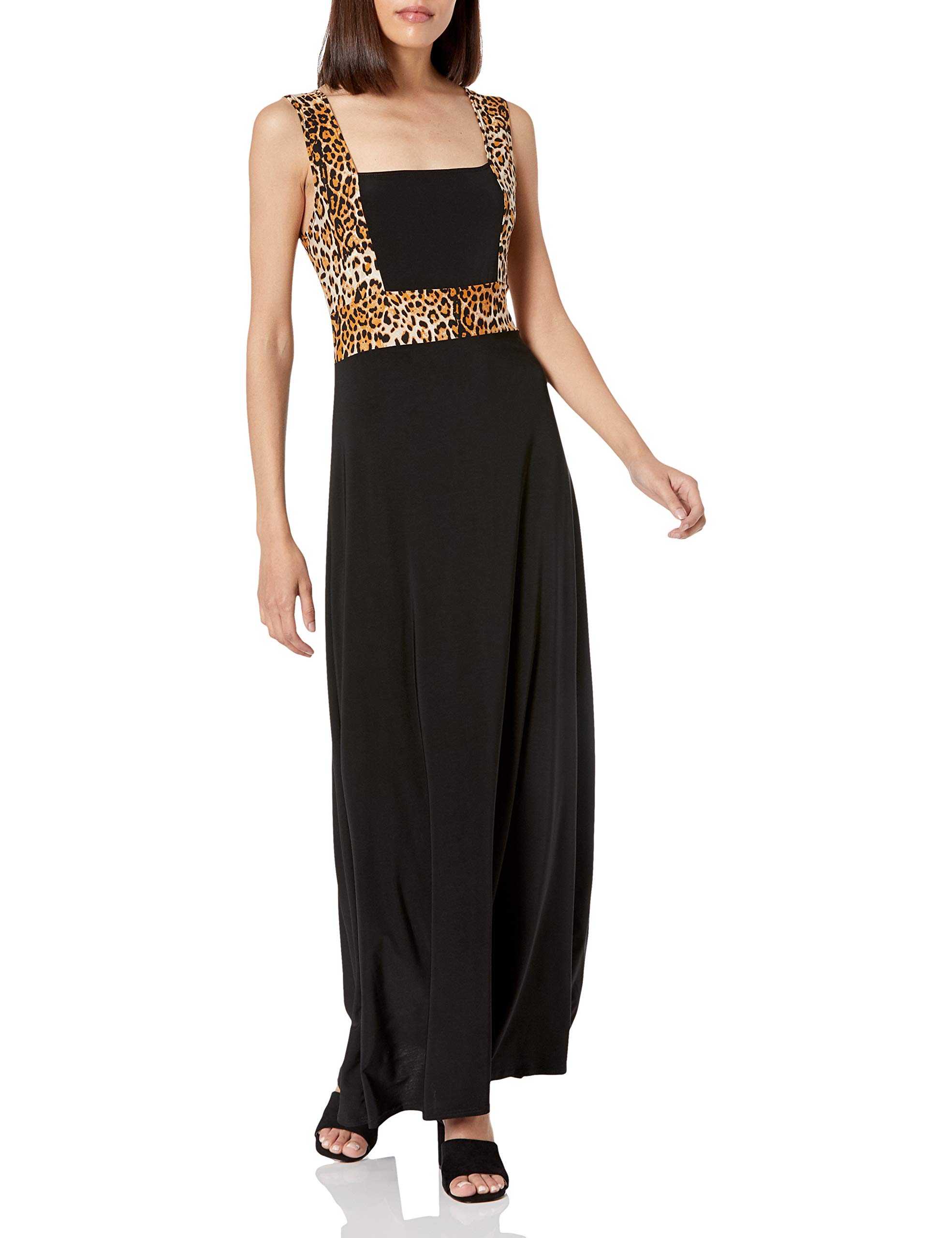 Star Vixen Women's Sleeveless Colorblock Maxi Dress - Flowy Summer Beach Dress for Vacation, Party & Evening Wear