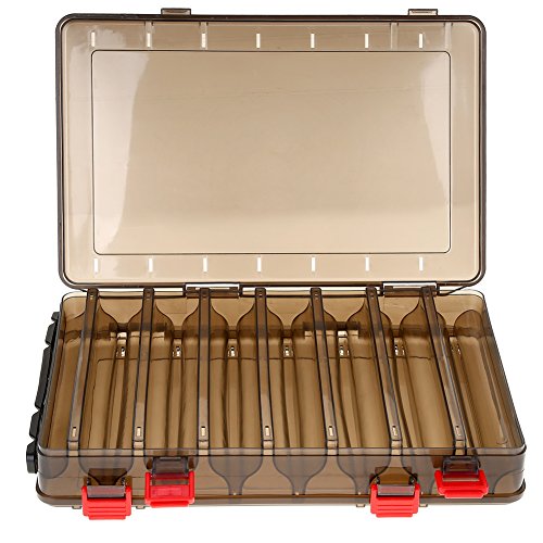 Portable 14-Compartment Fishing Lures Box - Handheld Bait & Tackle Organizer for Bass, Trout & Saltwater Fishing | Camping, Kayak & Boat Fishing Accessories
