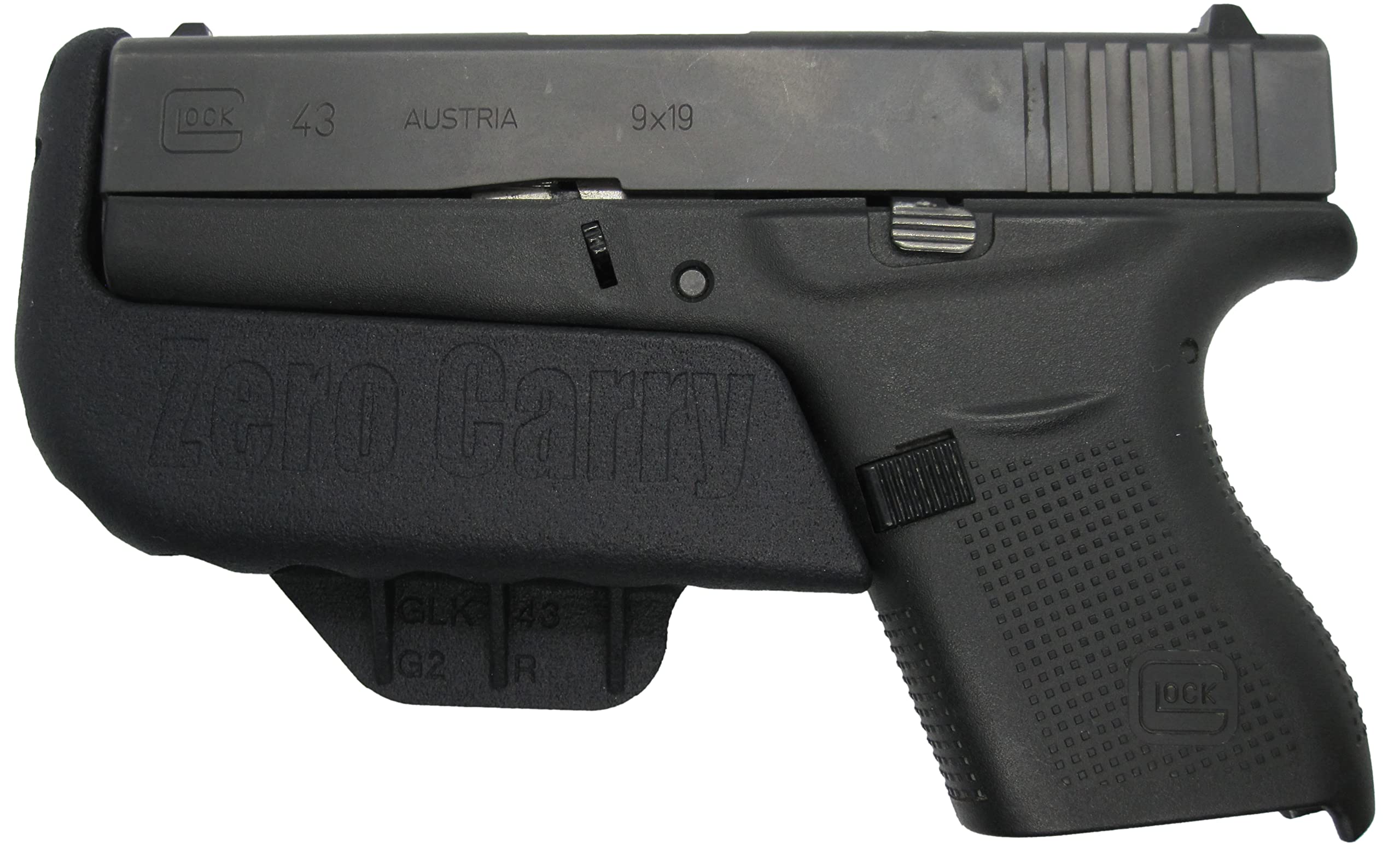 Ultra Slim IWB Holster for Glock 43 & 43X - Zero Carry Elite Concealed Waistband Gun Holster | Comfortable, Secure & Invisible Carry | Built-in Retention & Trigger Guard | Lightweight Minimalist Design for Everyday Concealed Carry