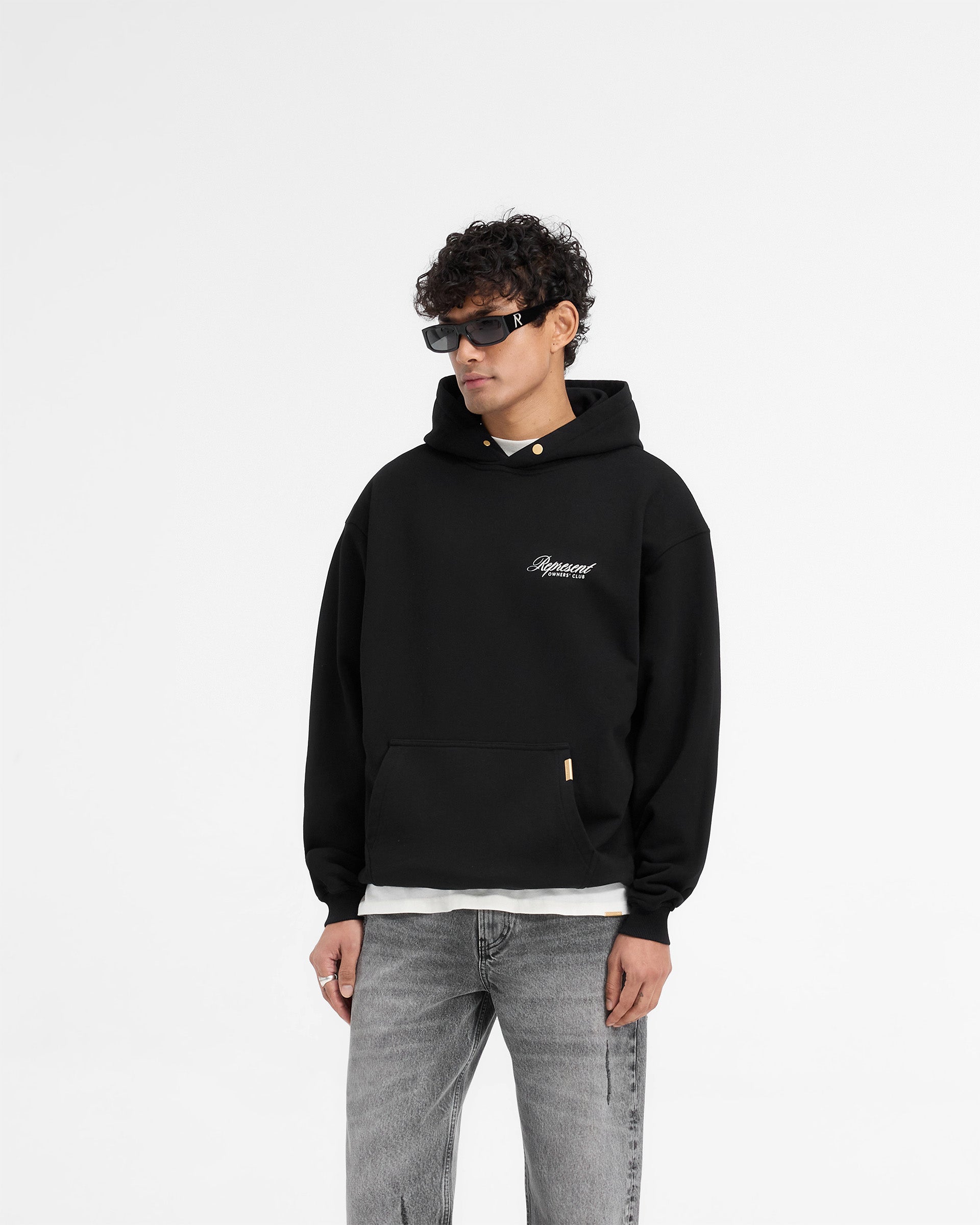 Represent X Harrods Bear Owners Club Hoodie - Jet Black | Premium Streetwear Hooded Sweatshirt for Men & Women | Perfect for Casual Wear, Street Style & Urban Fashion