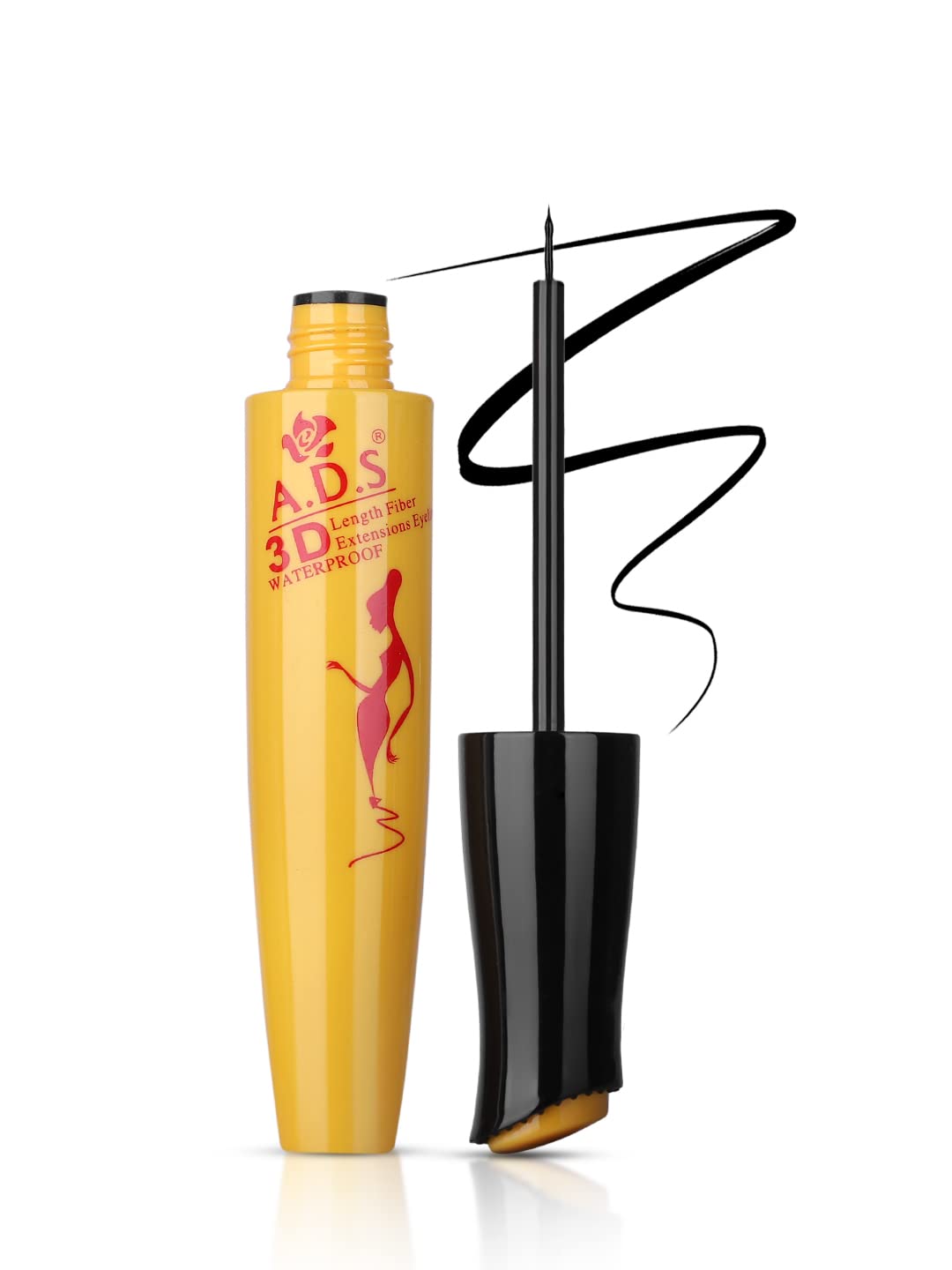 ADS 3D Waterproof Fiber Eyelash Extensions (1612E) - Long Lasting False Lashes for Dramatic Eye Makeup, Perfect for Parties, Weddings & Special Occasions