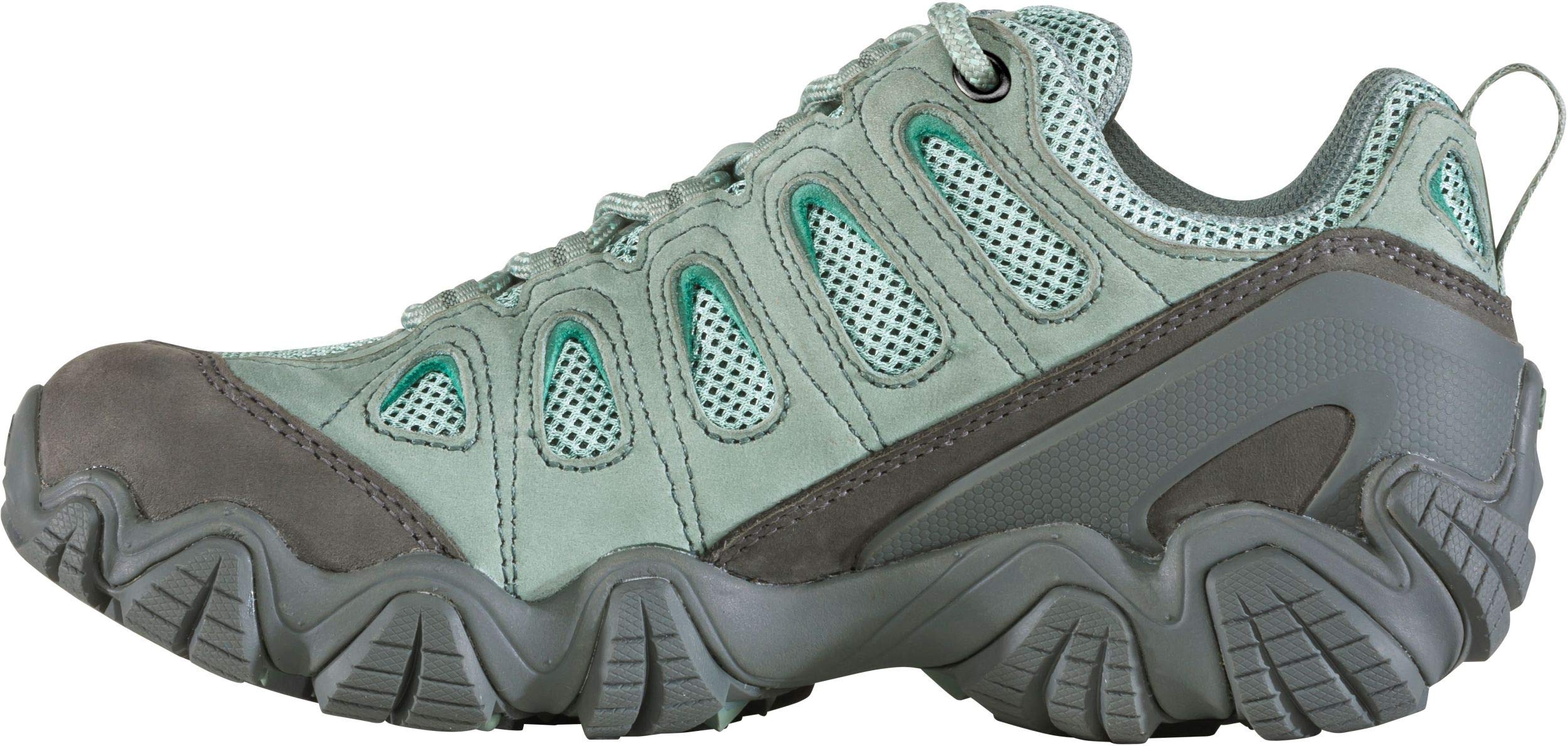 Oboz Sawtooth II Low B-Dry Women's Hiking Shoes - Waterproof Trail Shoes for Outdoor Adventures in Pale Moss Size 8.5 | Perfect for Hiking, Camping & Backpacking