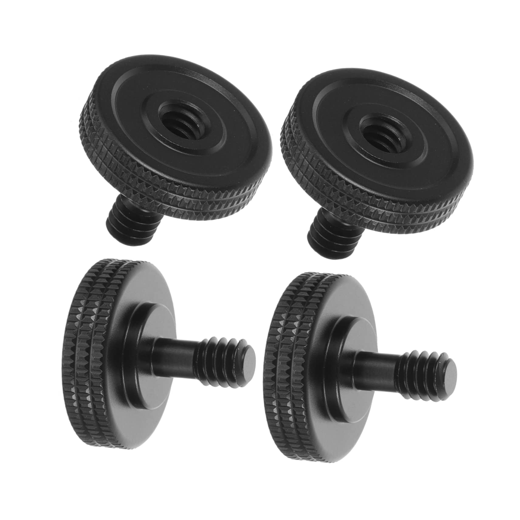 Homoyoyo 12 Pcs 1/4 Inch Camera Thumb Screws - Aluminum Alloy Quick Release Mounting Screws for DSLR Cameras, Flash & Tripod | Perfect for Photography, Videography & Studio Equipment