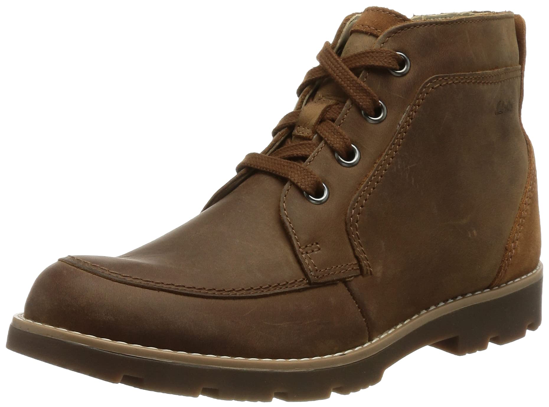 Clarks Boys Chukka Boots - Comfortable Leather Casual Shoes for Kids | Perfect for School, Play & Everyday Wear