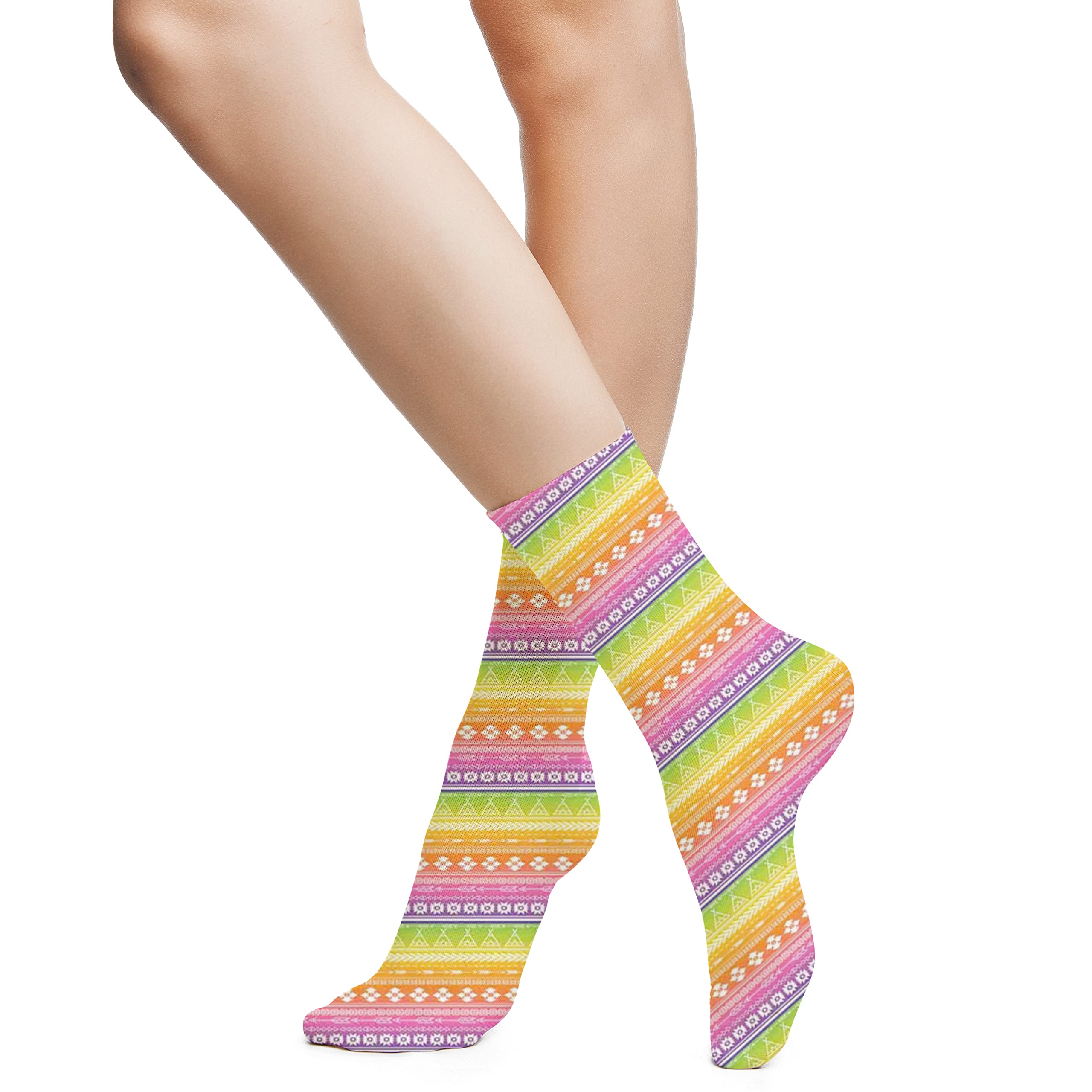 Women's Soft Warm Winter Crew Socks - Multicolor Fashion Casual Socks for Women | Cozy Gift Idea for Cold Weather, Outdoor Activities & Lounge Wear