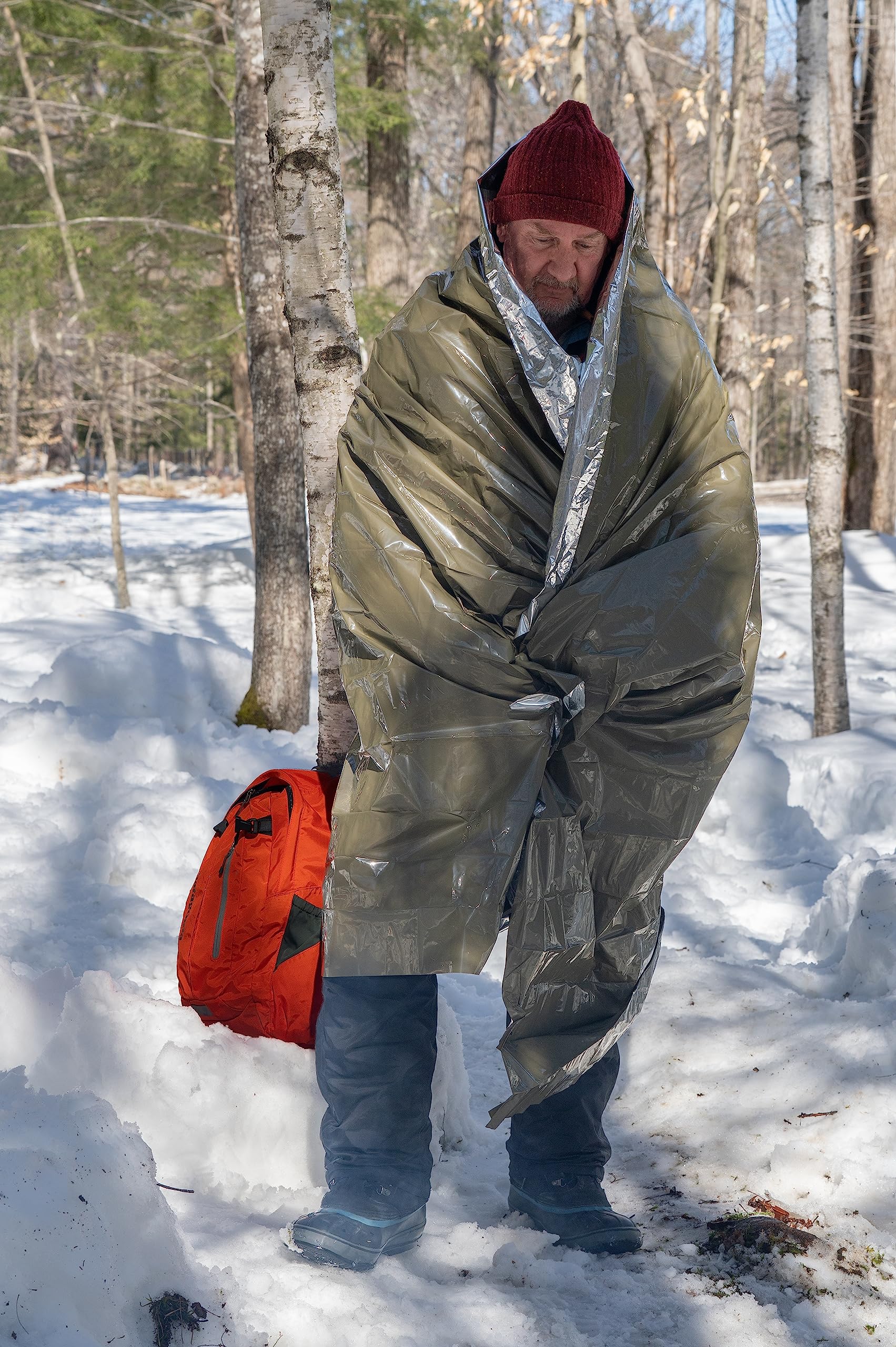 S.O.L. Heavy Duty Emergency Survival Blanket - 90% Heat Reflective for Outdoor Camping, Hiking & First Aid Kits - Perfect for Wilderness Survival & Emergency Preparedness