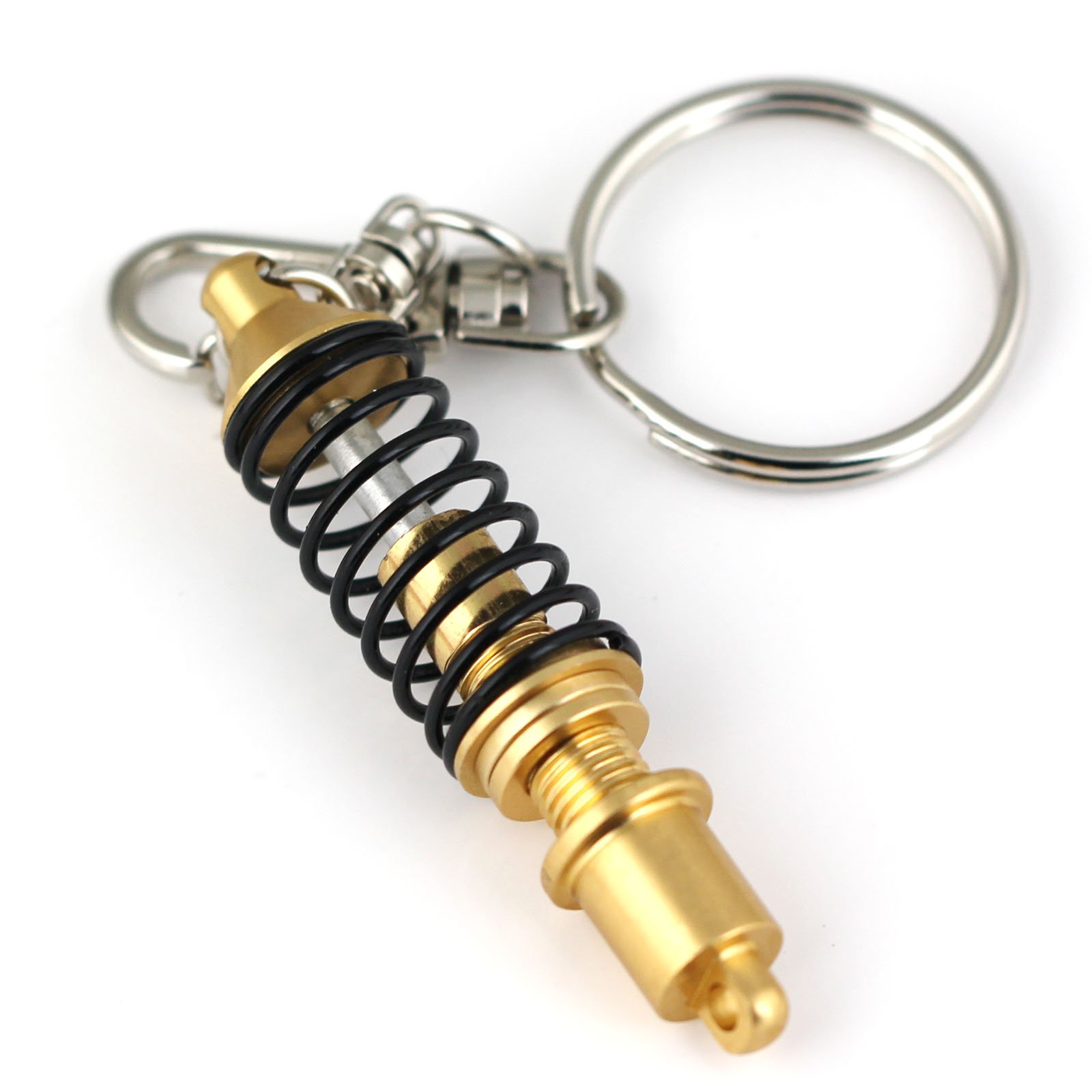 Maycom® 5-Pack Coilover Keychain - Creative Shock Absorber Shaped Keyring Set for Car Enthusiasts - Perfect for Key Fobs, Keychains & Auto Accessories - Great Gift for Mechanics & Car Lovers