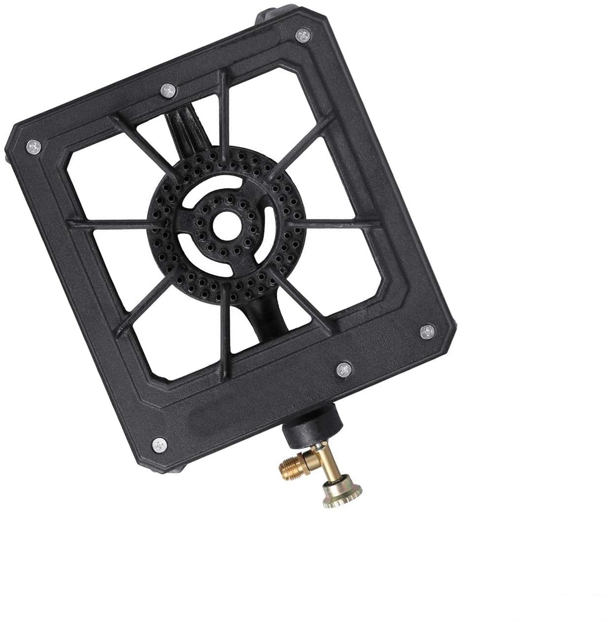 Heavy Duty Single Burner Propane Gas Stove - Cast Iron Camping Stove for Outdoor Cooking, BBQ, Grilling & Backpacking - Portable Cooker for Camping, Hiking & Emergency Preparedness