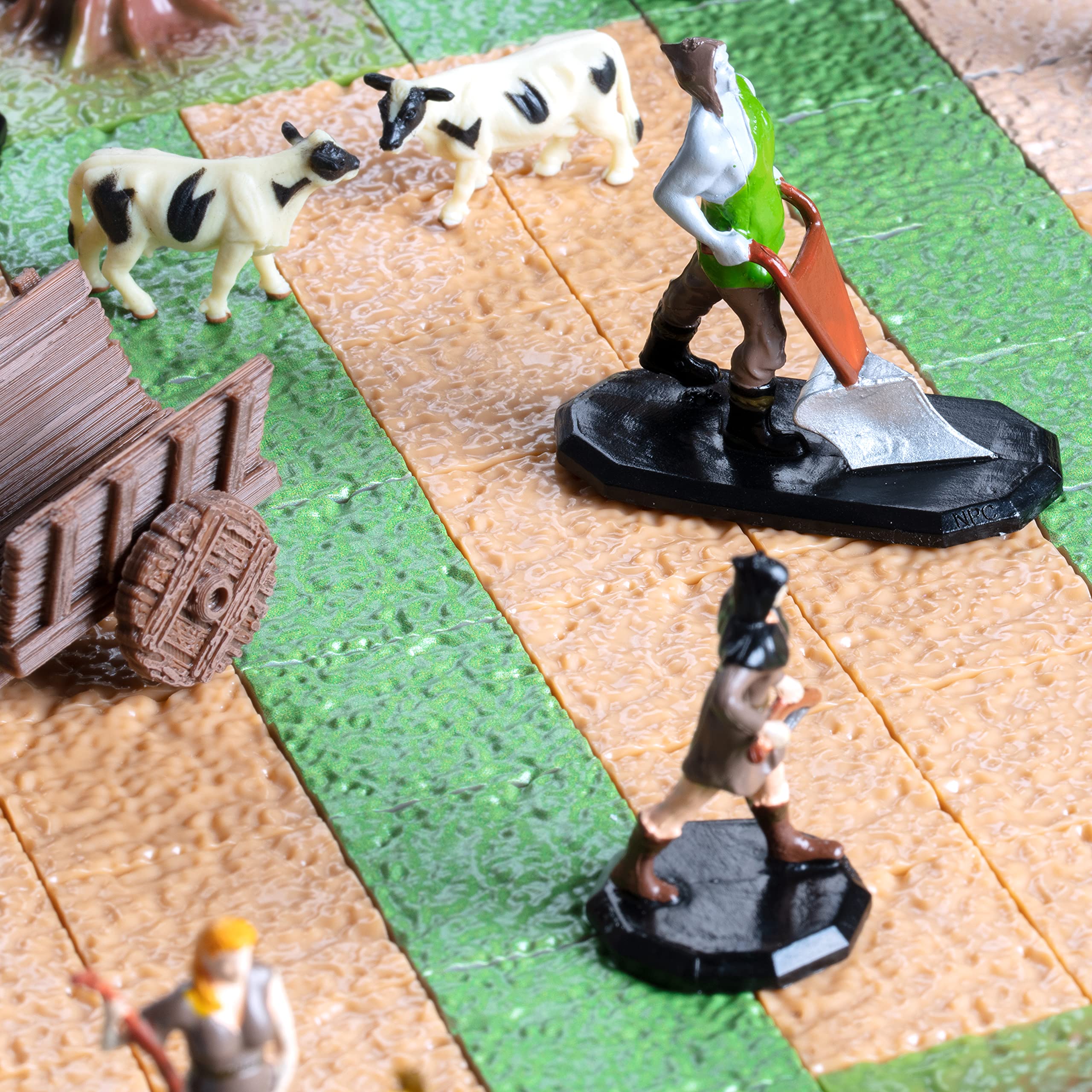 Monster Protectors Townsfolk Mini Figures - 8pc Hand-Painted NPC Miniatures for DND & Tabletop Games - Perfect for RPG Adventures