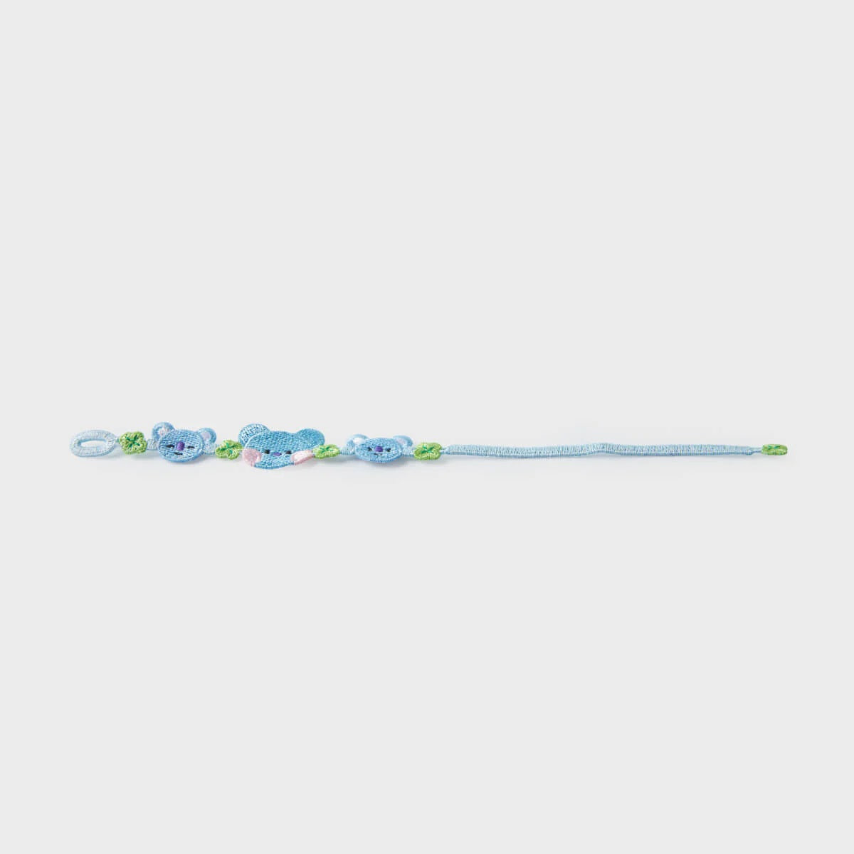 BT21 BIG & TINY Edition Koya Embroidery Patch Bracelet - Cute Korean Character Fashion Accessory for BTS Fans, Gifts & K-Pop Merch Collectors
