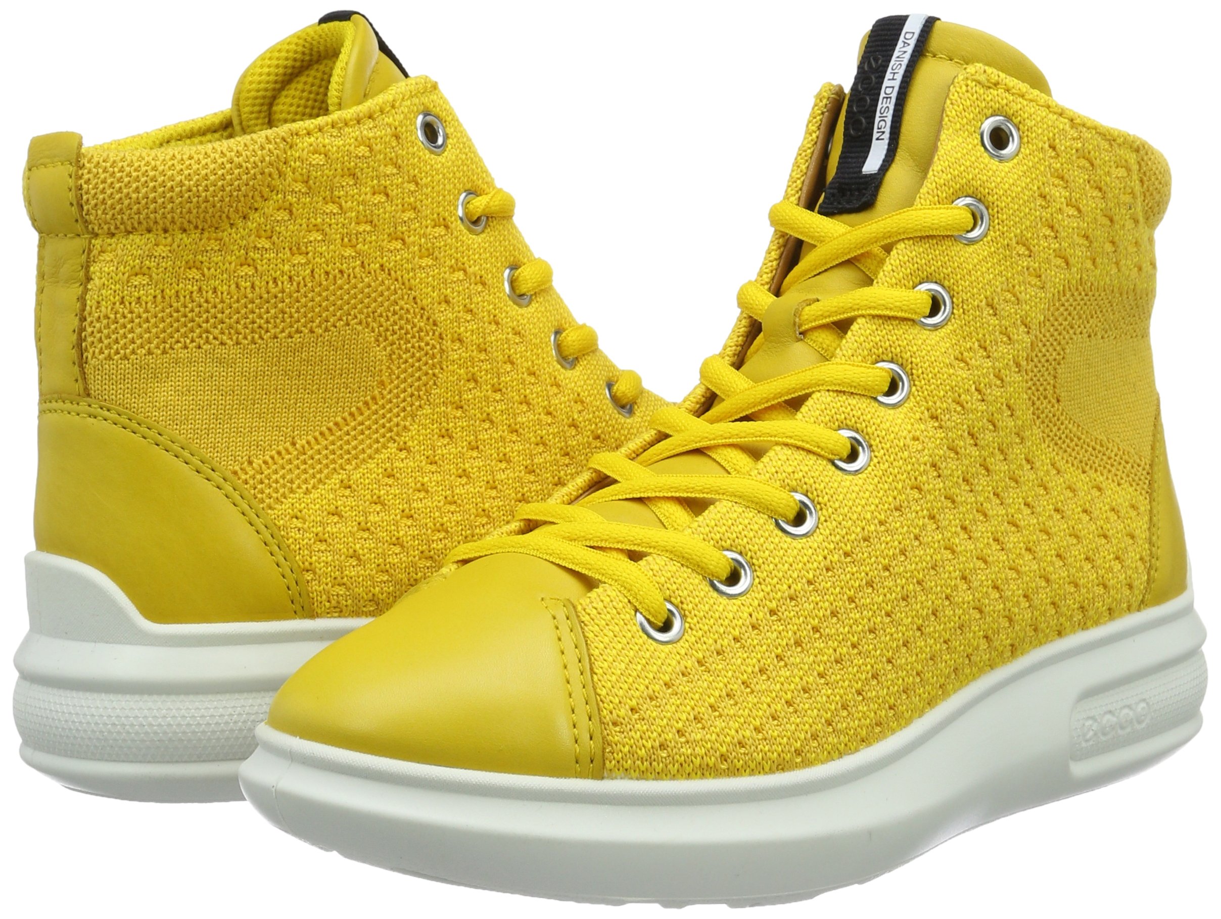 ECCO Women's Soft 3 High Top Sneakers - Comfortable Fashion Shoes for Walking, Running & Casual Wear | Breathable Leather Sneakers for Women
