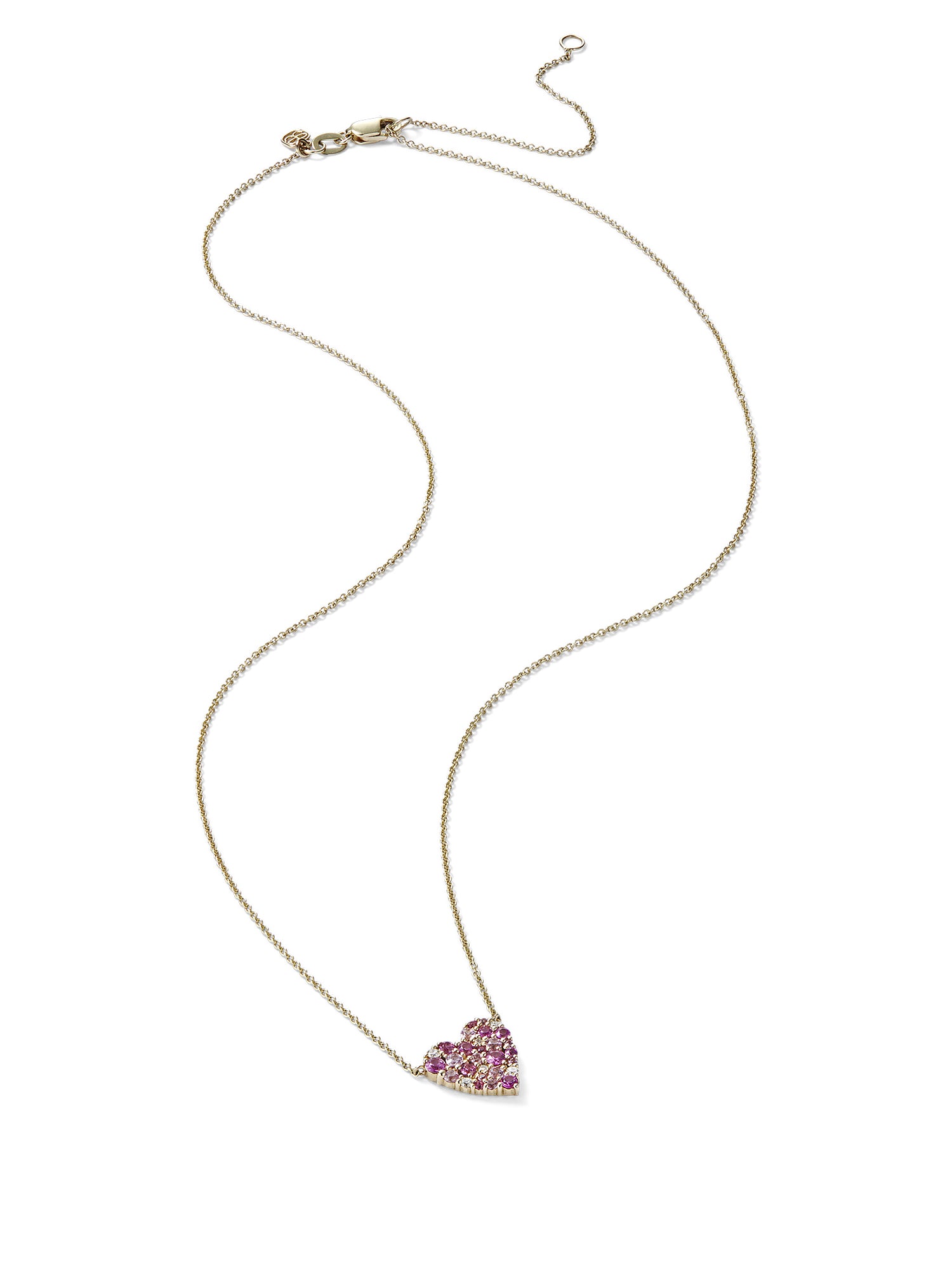 Exquisite Sapphire and Diamond Heart Necklace for Women - 14K Gold Pendant Jewelry Gift for Anniversary, Valentine's Day & Special Occasions | Elegant Everyday Wear & Romantic Date Night Accessory