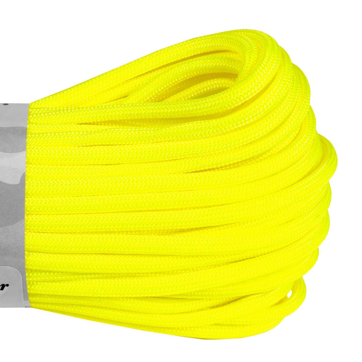 Atwood 550 Paracord 100ft - 7-Strand Nylon Survival Rope for Outdoor, Camping & DIY Crafts (Neon Yellow)